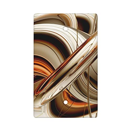 Abstract Orange Single Blank Wall Plate