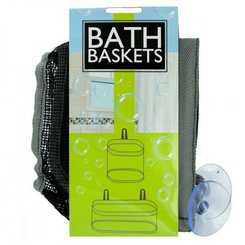 Bulk Mesh Bath Baskets Set - Black & Grey for Shower Storage