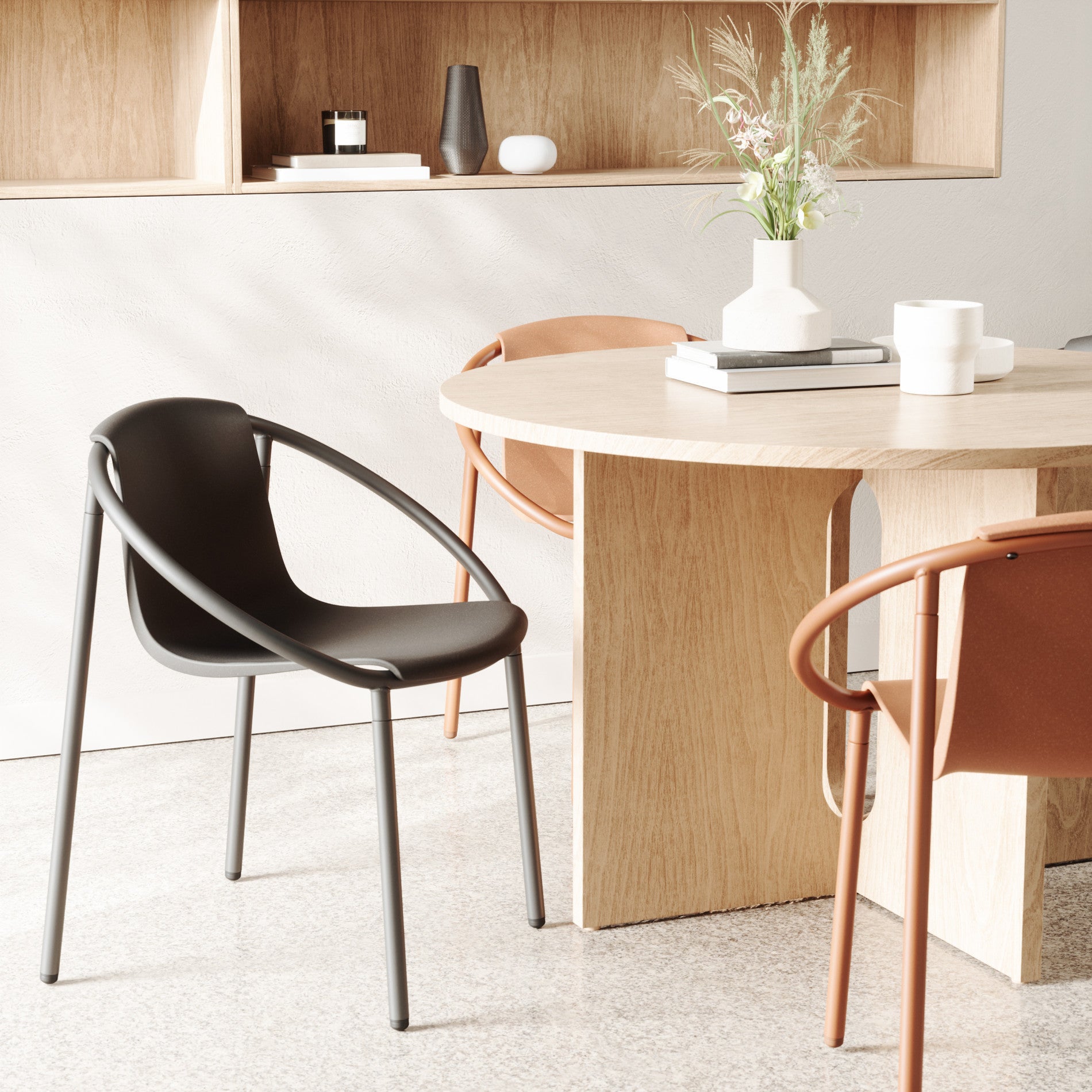 Ringo Chair - Modern Ergonomic Home Office Chair with Adjustable Height & Lumbar Support for Comfortable Working & Gaming - Perfect for Small Spaces, Apartments & Dorm Rooms