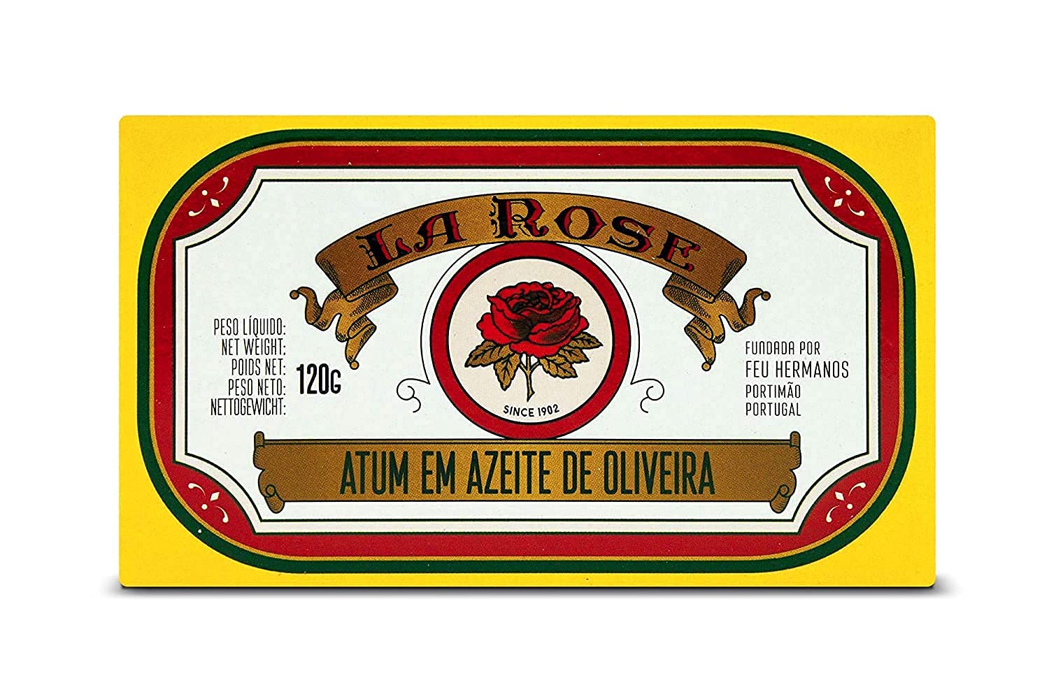 Premium La Rose Portuguese Canned Fish Gift Set - 5 Varieties (Sardines, Codfish, Tuna, Mackerel) - Gourmet Seafood Selection for Picnics, Charcuterie Boards & Mediterranean Cooking