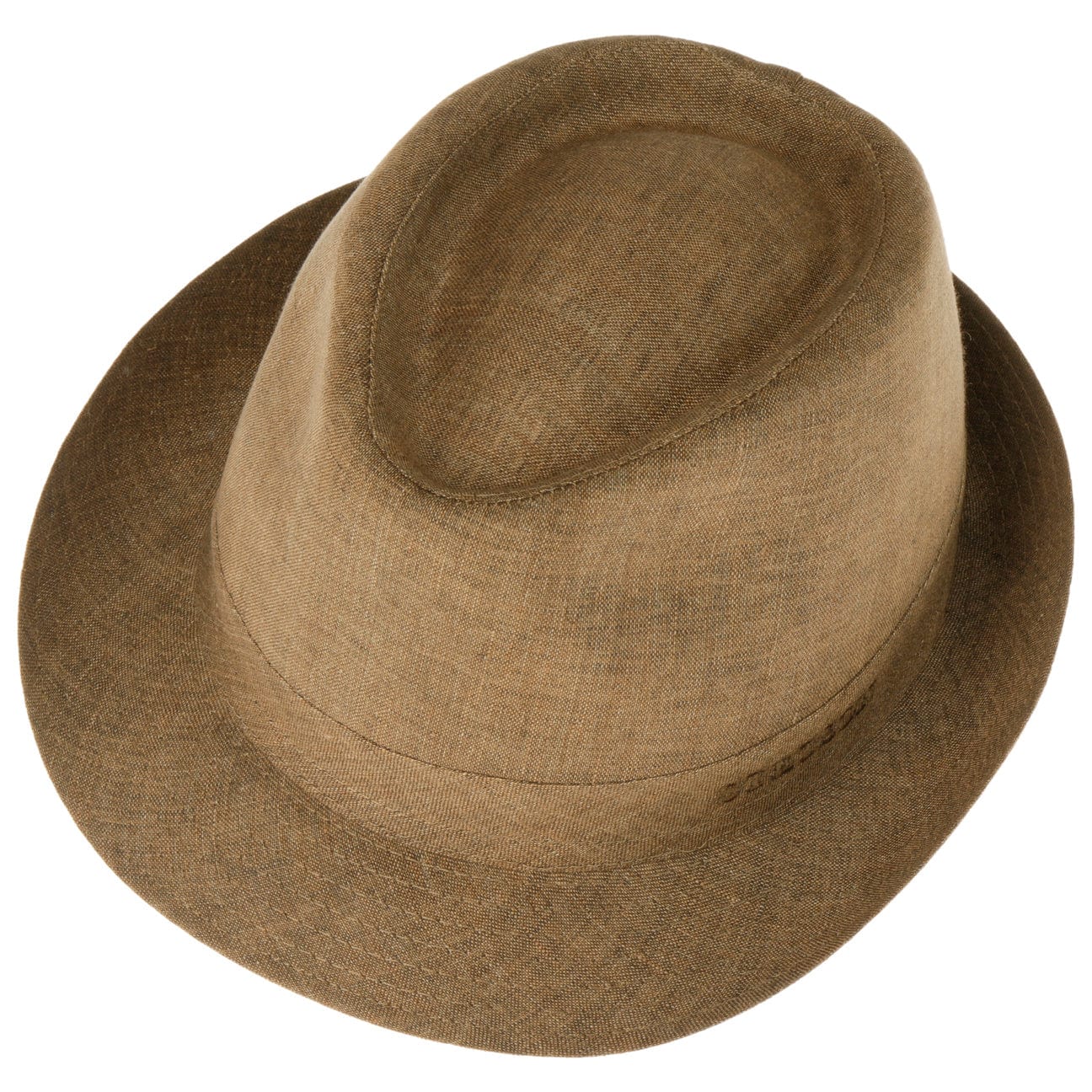 Stetson Geneva Linen Trilby Hat for Men - Classic Summer Fedora with Brim - Perfect for Outdoor Events, Weddings & Beach Vacations