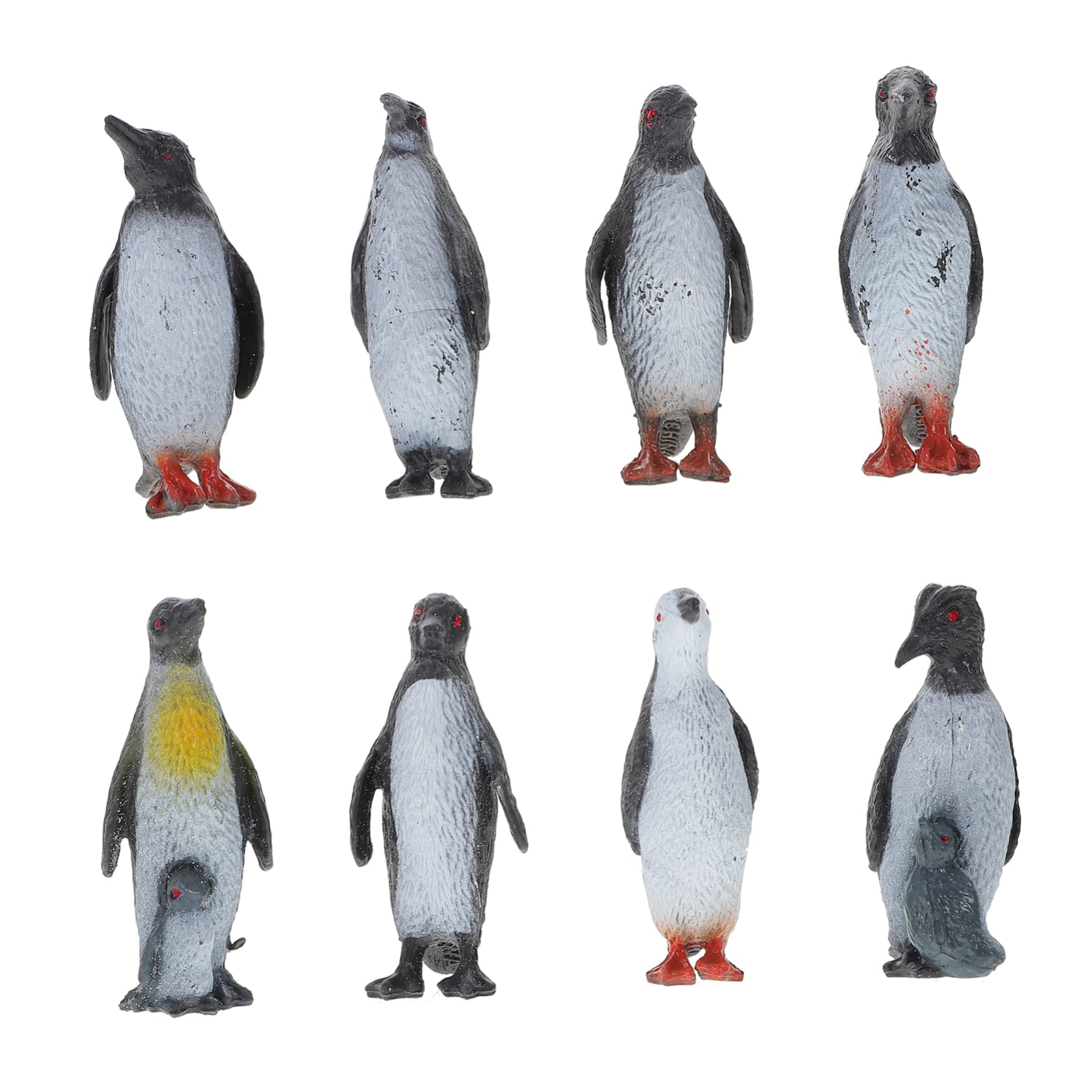 8pcs Cute Penguin Figurines - Mini Animal Toys for Kids, Party Favors, Desktop Decor - Perfect for Birthday Gifts, Christmas Stocking Stuffers & Penguin Themed Parties