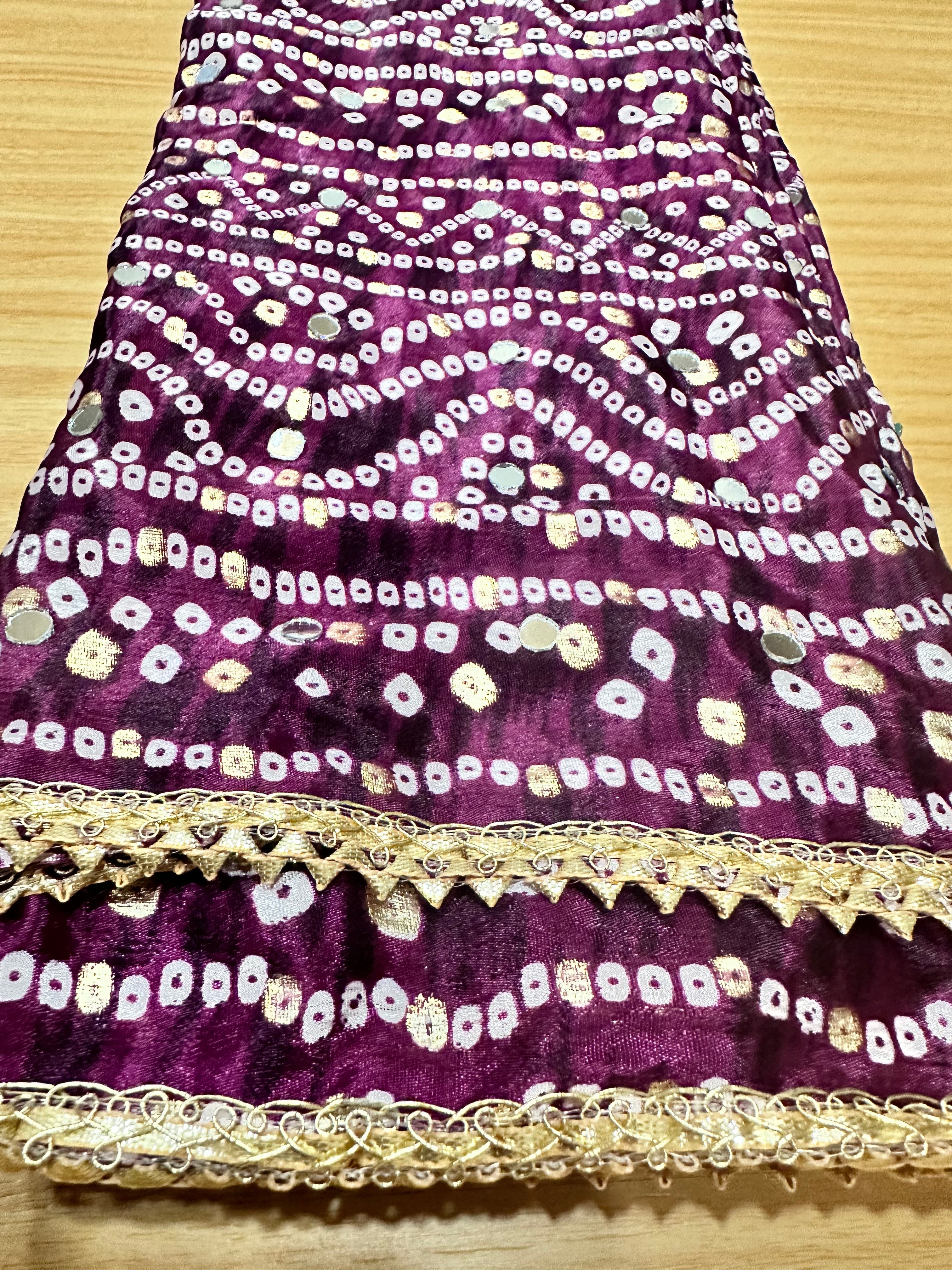 Bandhini Dupattas - Handmade Indian Scarves for Women, Stylish & Lightweight - Perfect for Weddings, Parties & Festive Occasions