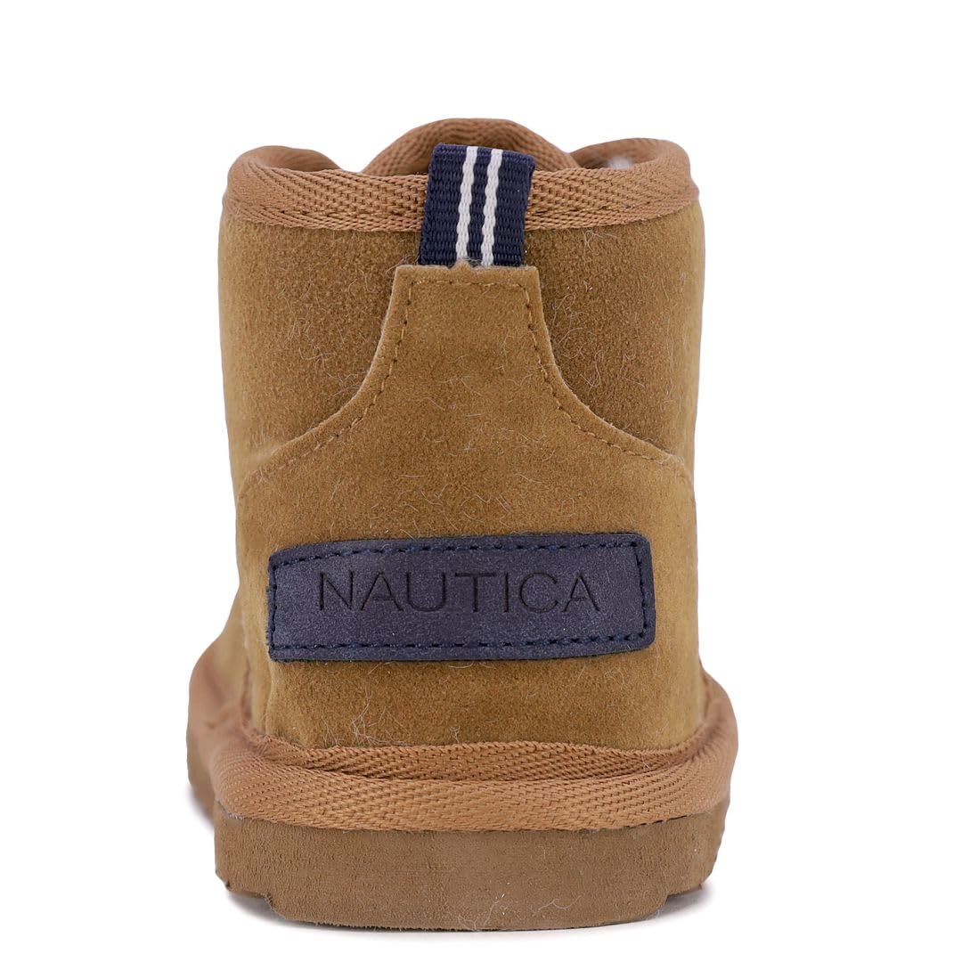 Nautica Kids' Sherpa Fur Snow Boots - Warm Winter Ankle Booties for Boys & Girls (Toddler, Little Kid, Big Kid) | Perfect for Snow Play, Winter Hiking & Cold Weather Outdoor Activities