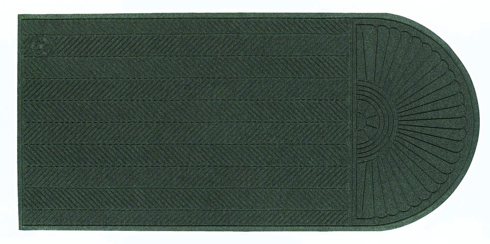 Premium M+A Matting 2297 Waterhog Eco Premier Fashion PET Polyester Fiber Doormat - Indoor/Outdoor Use with Non-Slip SBR Rubber Backing - 8.4' x 6' Size, 3/8