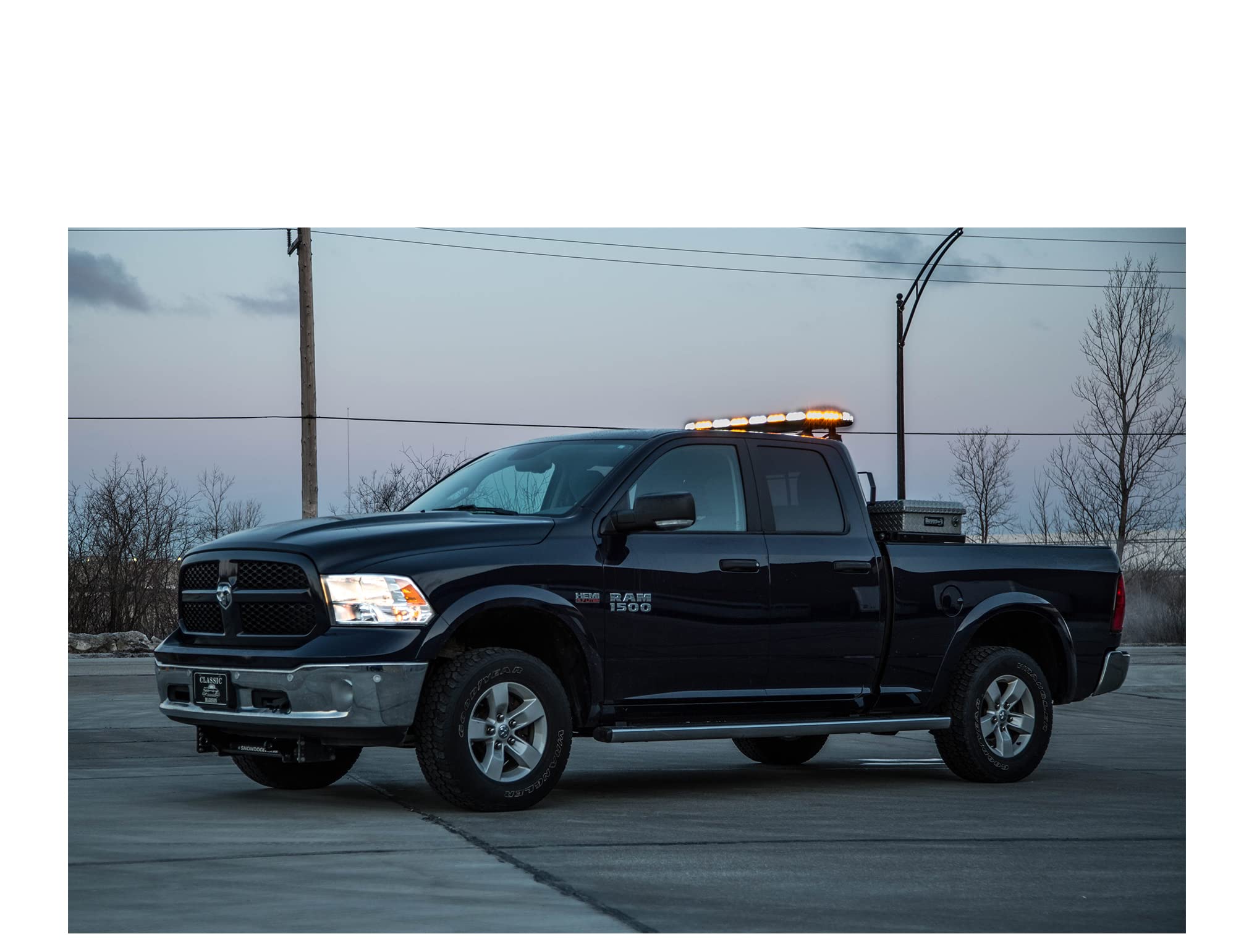 Buyers Products 3024639 6-LED Clear Take Down Light for Trucks & Emergency Vehicles - High Visibility Middle Mount Light Bar for Police, Construction & Towing Use