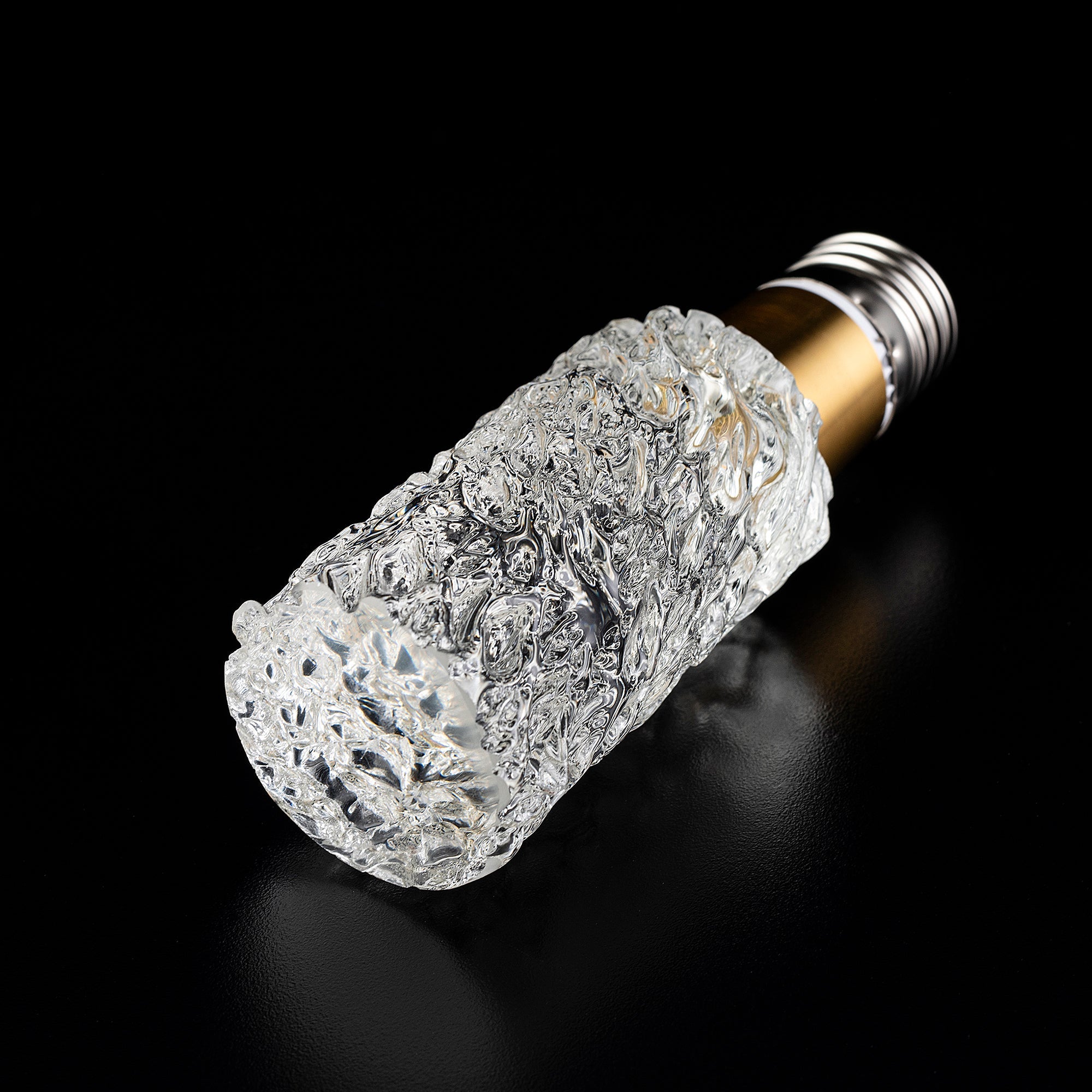 RIPPLE CYLINDER Crystal LED Light Bulb - Large Size, Energy Efficient Decorative Lighting for Home, Party & Wedding Decor