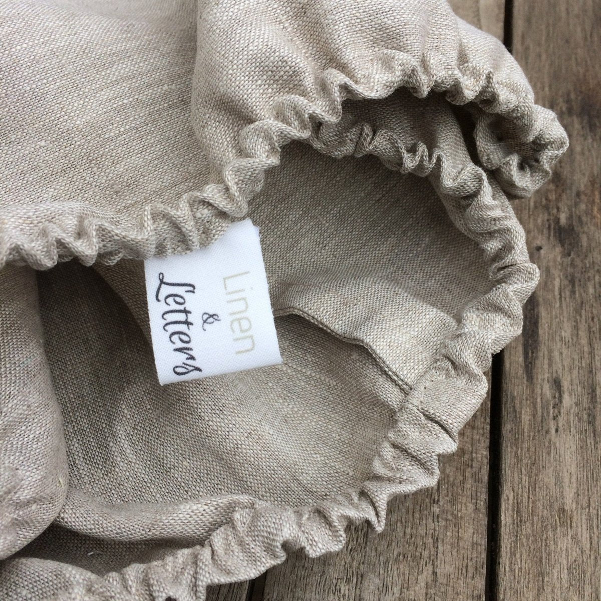 Premium Linen Cot Sheet with Embroidered Moose Monogram - Soft, Breathable Nursery Bedding for Baby Cribs - Perfect for Nurseries, Daycares & Gift Registries