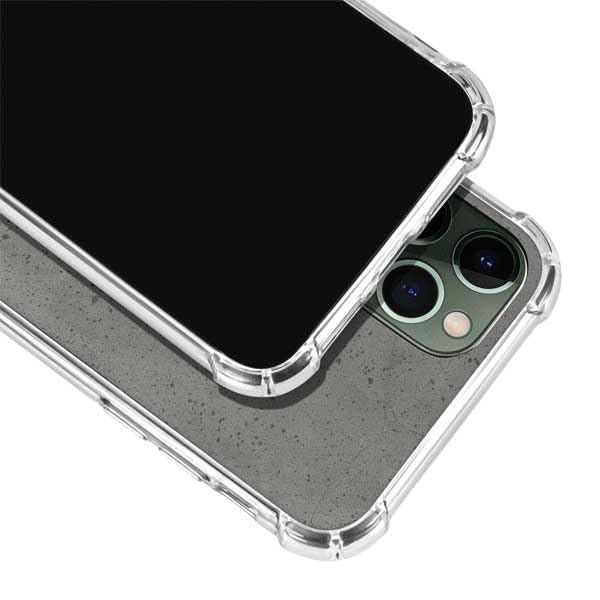 Skinit Clear Protective Phone Case for iPhone 11 Pro Max - Speckle Grey Concrete Design | Slim Scratch-Resistant Cover | Perfect for Everyday Use, Work & Travel