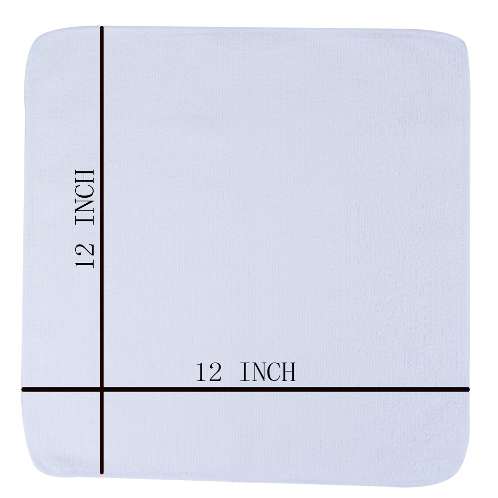 Ultra Absorbent Microfiber Dish Cloths - 20 Pack 12x12 Inch Fast Drying Kitchen Cleaning Rags for Washing Dishes, Countertops & Stainless Steel - Perfect for Daily Kitchen Cleaning & Household Chores