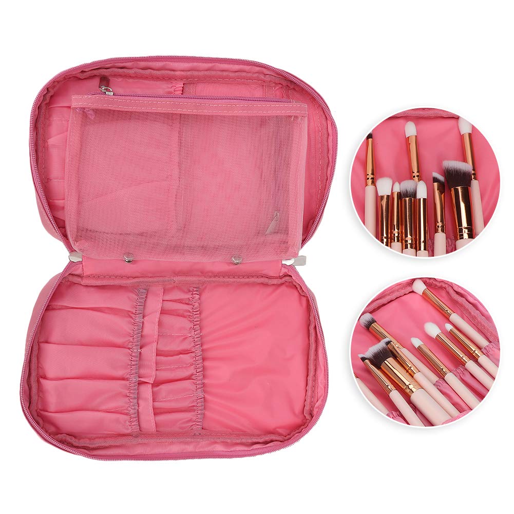 Premium Durable Makeup Organizer - Travel Cosmetic Bag with Multiple Pockets for Brushes, Lipstick & Beauty Essentials | Perfect for Home, Travel & On-the-Go Makeup Storage