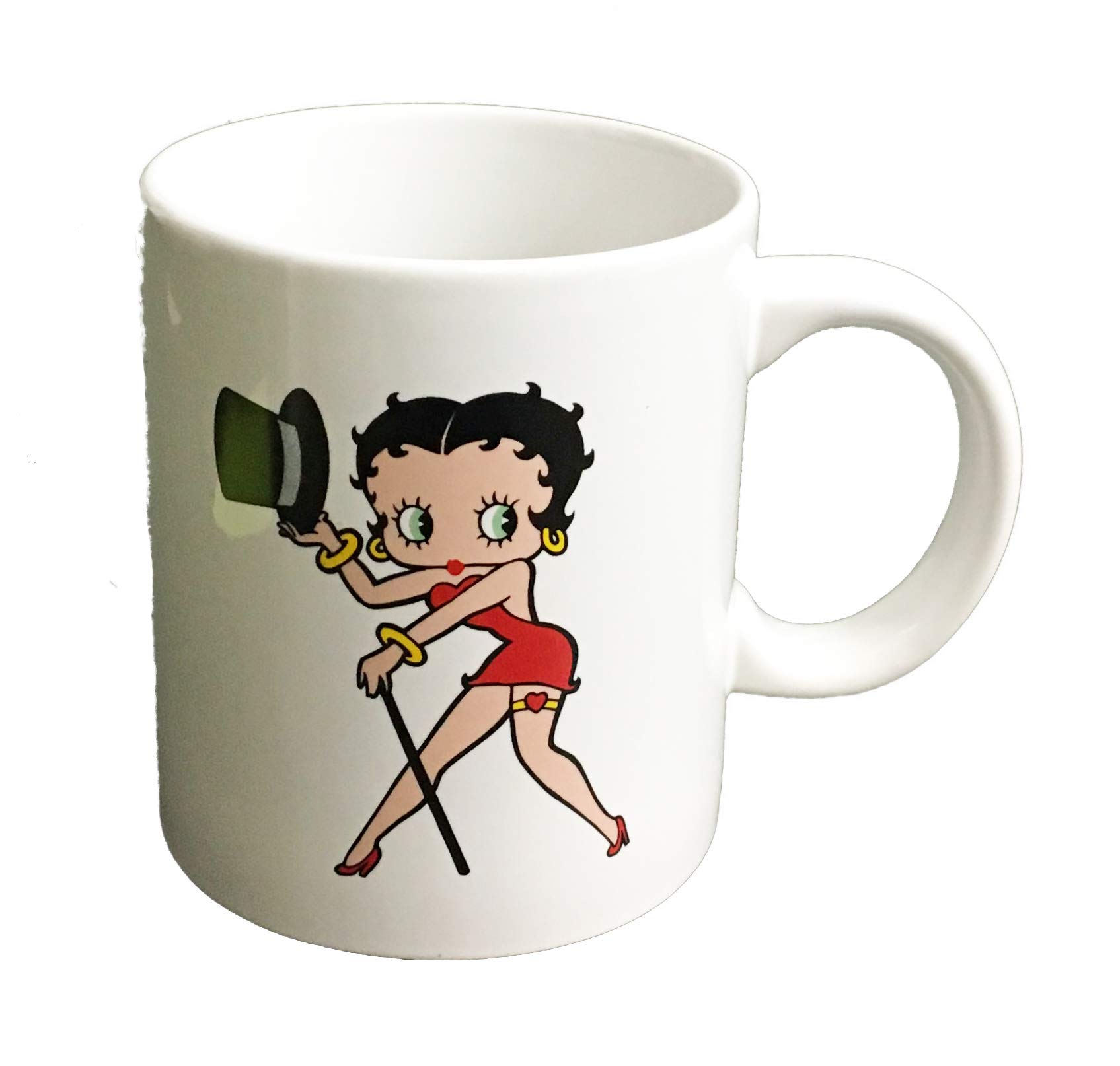 Betty Boop Cabaret Ceramic Coffee Mug 11oz - Vintage Cartoon Character Tea Cup - Perfect for Home, Office & Gift Giving