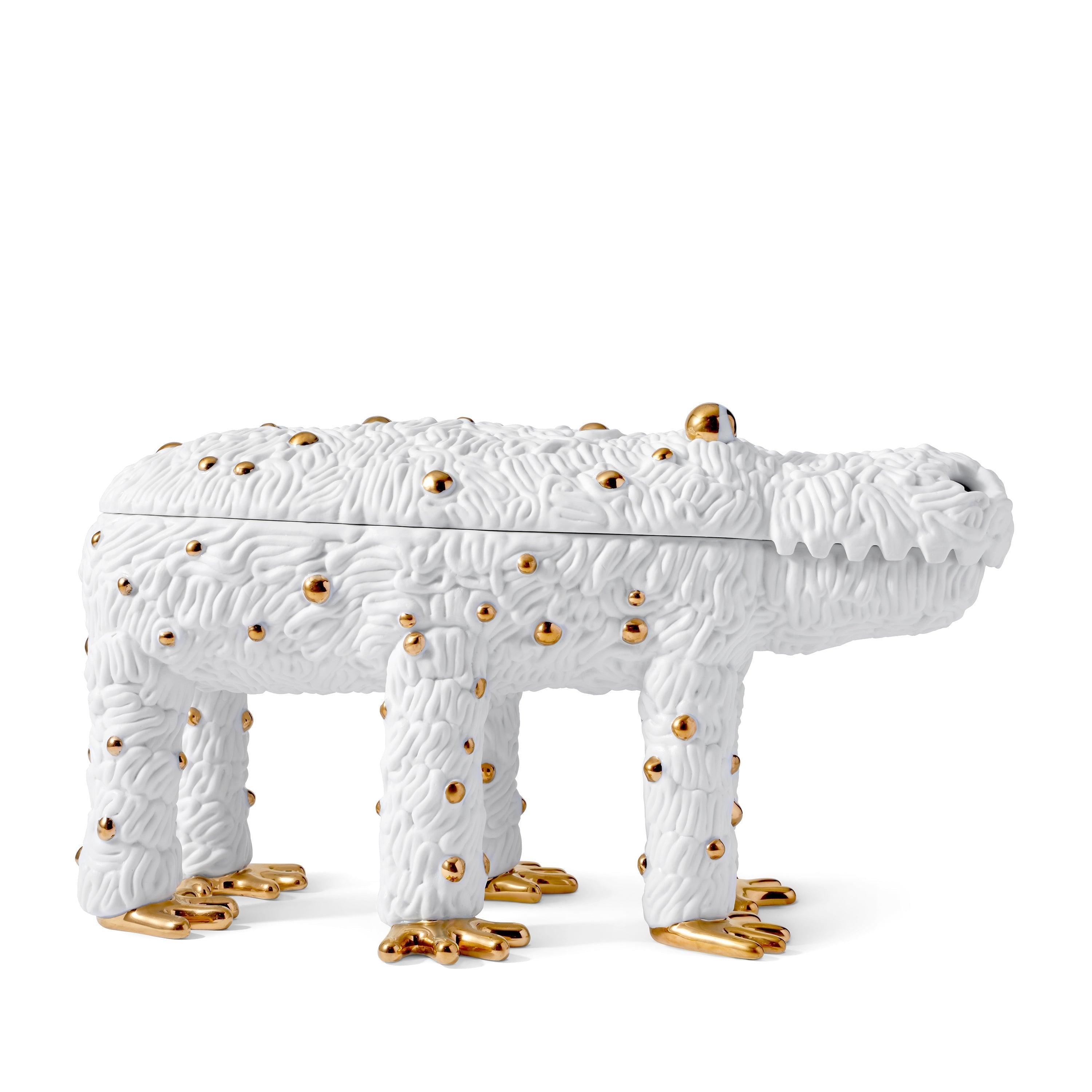 Haas Pedro the Croc Box - Limited Edition Collectible (Only 250 Made) - Perfect for Home Decor, Gift Giving & Crocodile Lover Collections
