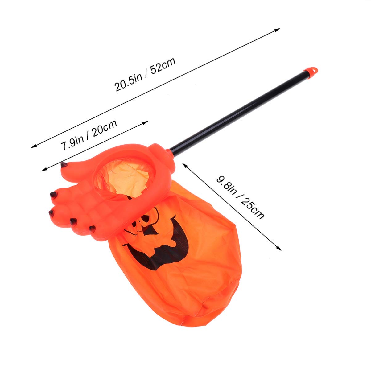Luxshiny 2-Pack Halloween Trick or Treat Bags - Pumpkin Printed Tote & Candy Goodie Bags for Kids, Halloween Party Favors & School Events (Orange/Black)