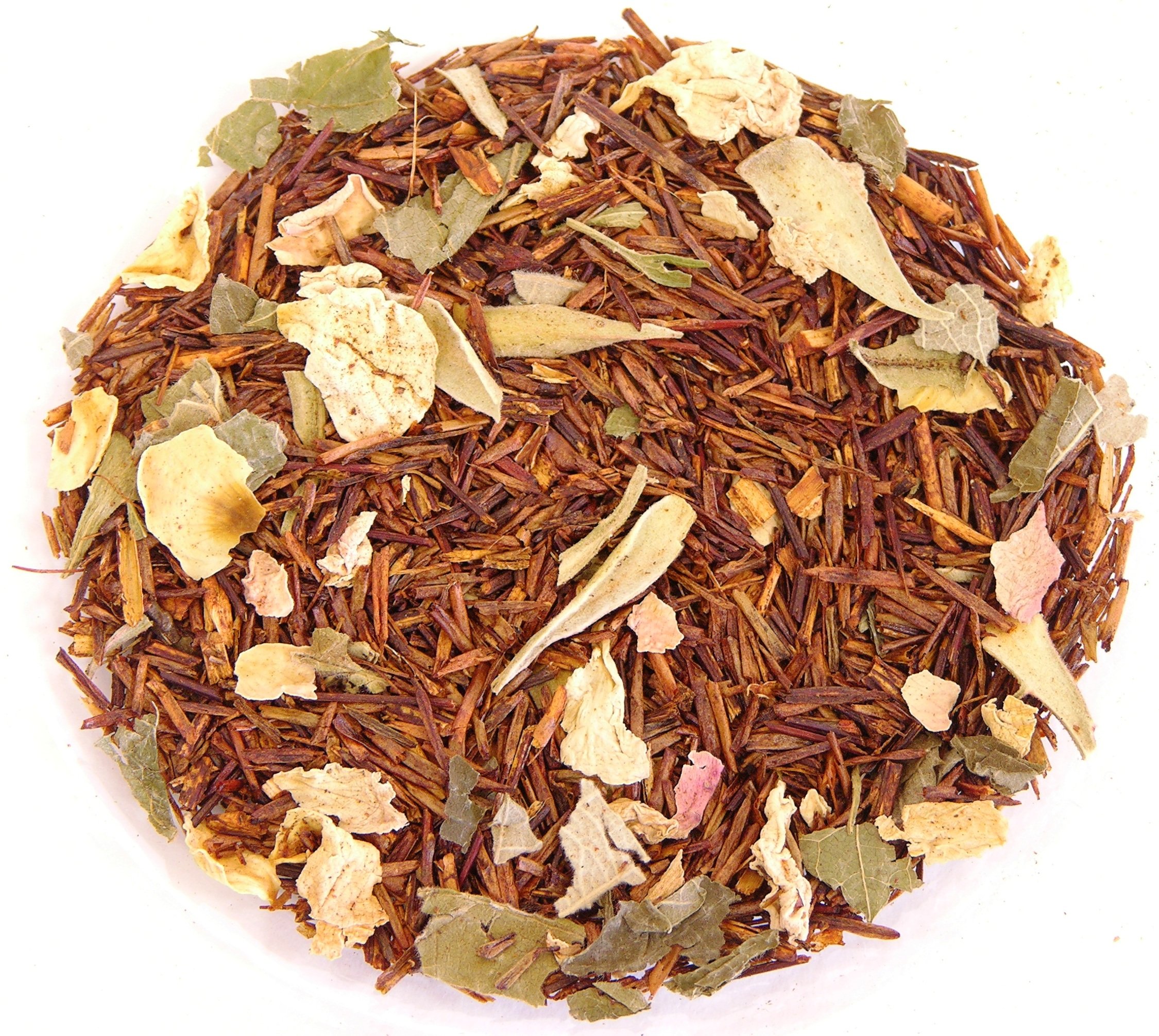 Organic Cherry Rose Loose Leaf Rooibos Tea - 8oz | Caffeine-Free Herbal Tea | Perfect for Relaxation, Afternoon Tea & Gift Giving