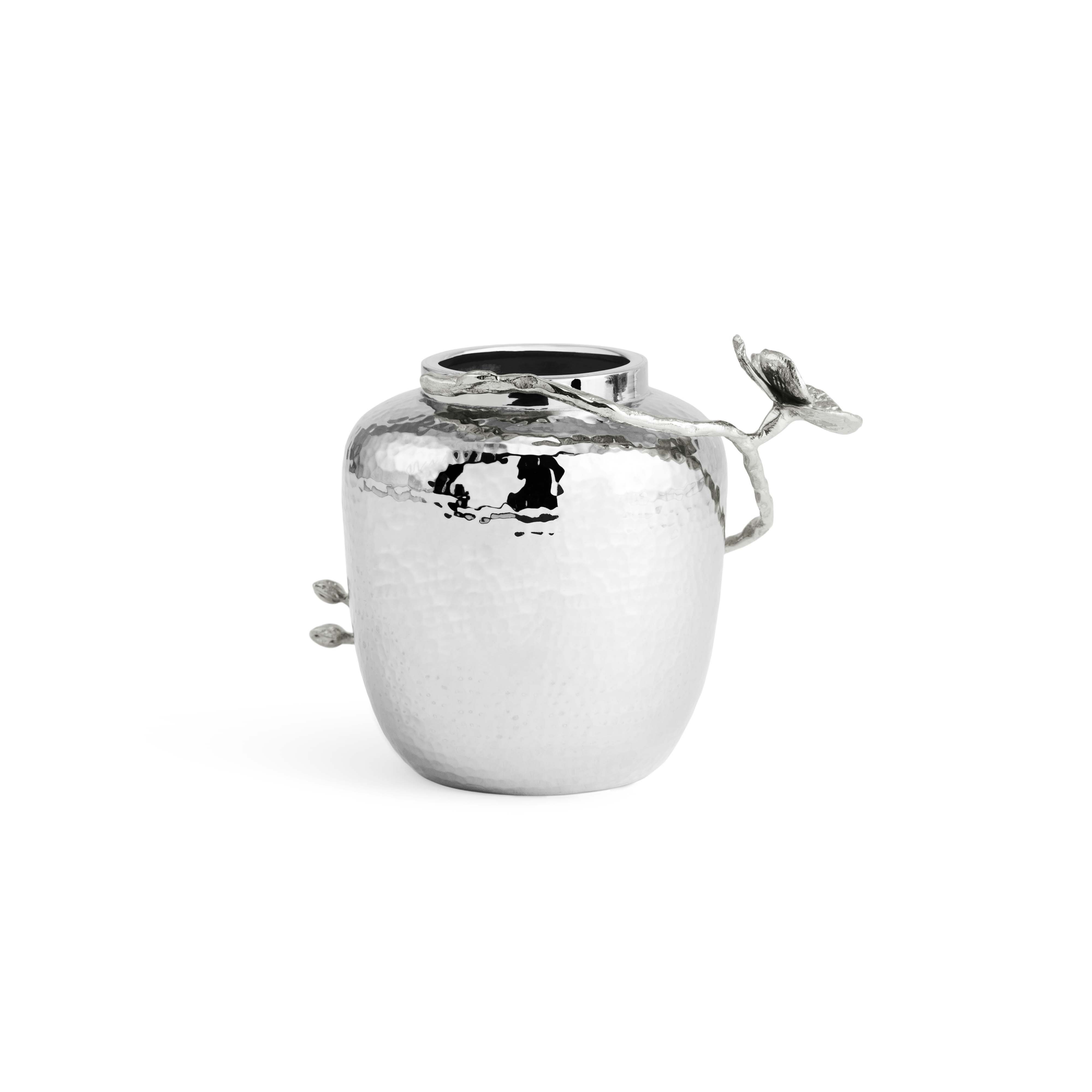 Elegant White Orchid Vase - Modern Ceramic Flower Pot for Home Decor, Wedding Centerpieces & Office Desk Accessories