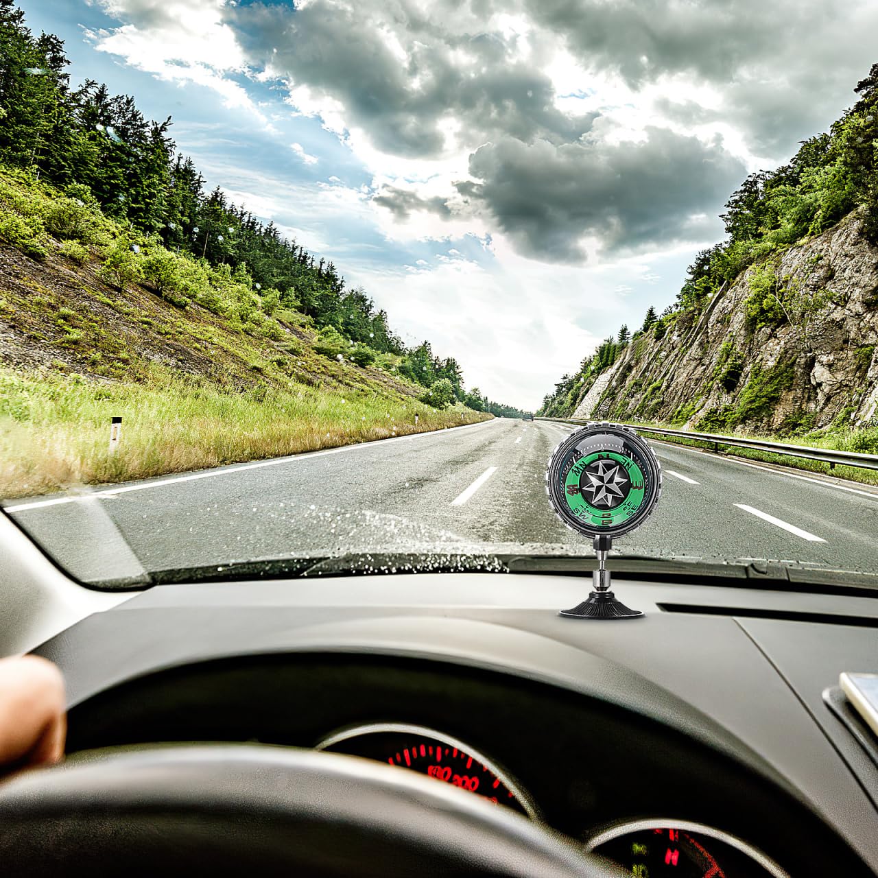 Milisten Car Dashboard Compass - Universal Vehicle & Boat Navigation Tool for Easy Direction Finding | Perfect for Road Trips, Off-Roading & Marine Adventures