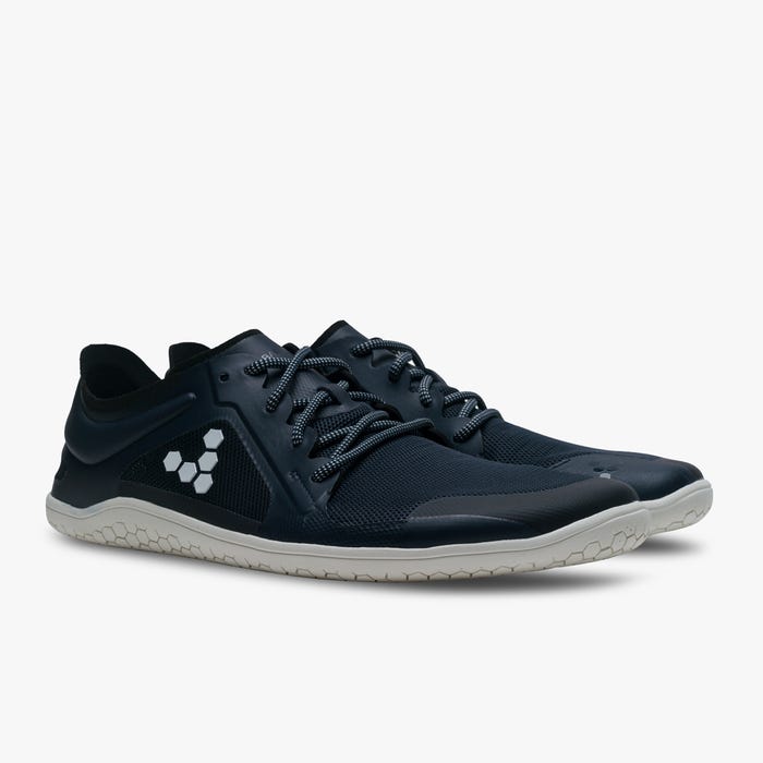 Vivobarefoot Men's Primus Lite III Barefoot Shoes - Navy Blue | Lightweight & Breathable for Running, Gym & Outdoor Activities