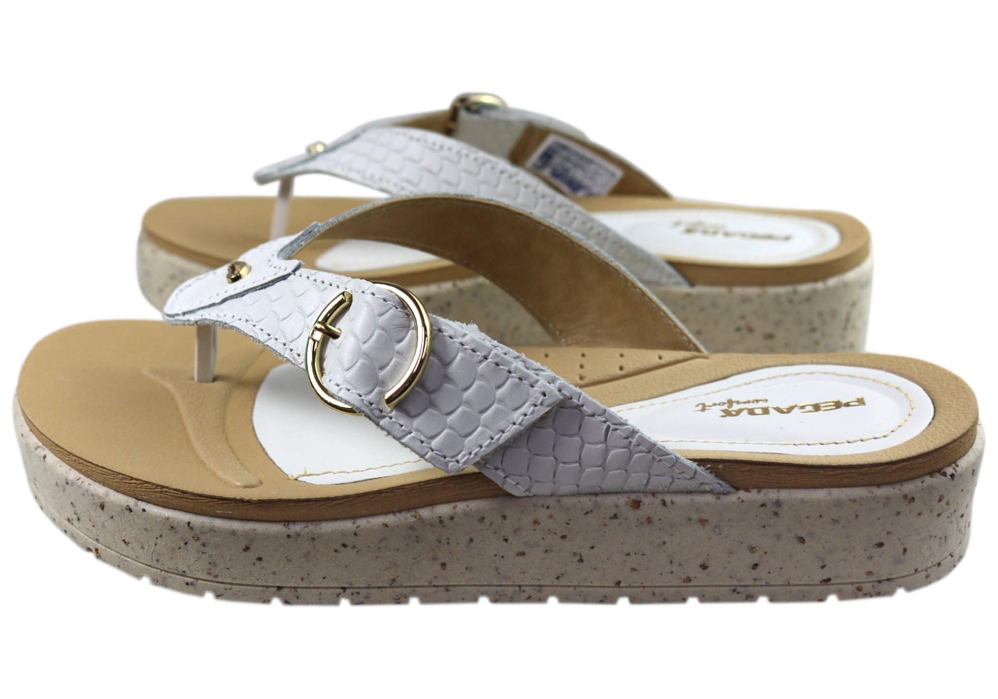 Pegada Explora Women's Comfort Leather Thong Sandals - Made in Brazil - Perfect for Beach, Vacation & Summer Outfits