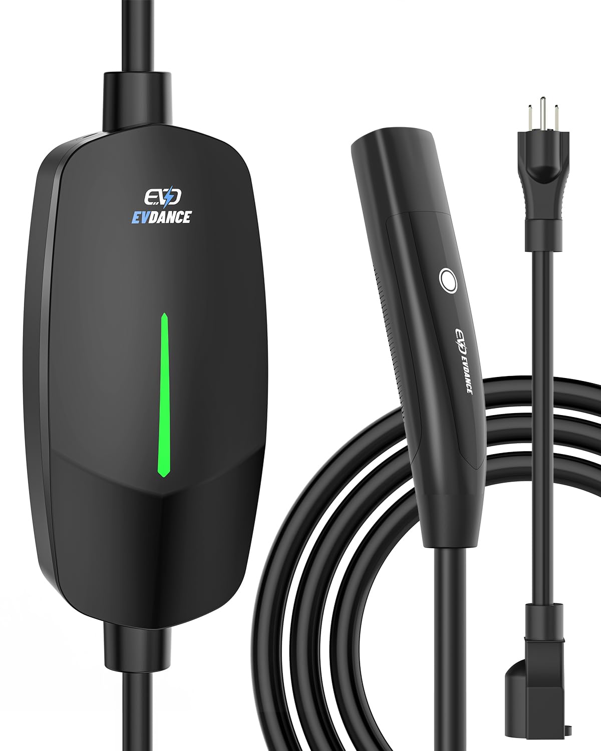 Tesla Level 1 EV Charger - 16A 110V-240V Portable Home Charging Station with 25ft Cable | Compatible with Tesla Model S/3/X/Y | NEMA 6-20 & 5-15 Plug (Black) | Perfect for Home, Garage & Road Trip Charging