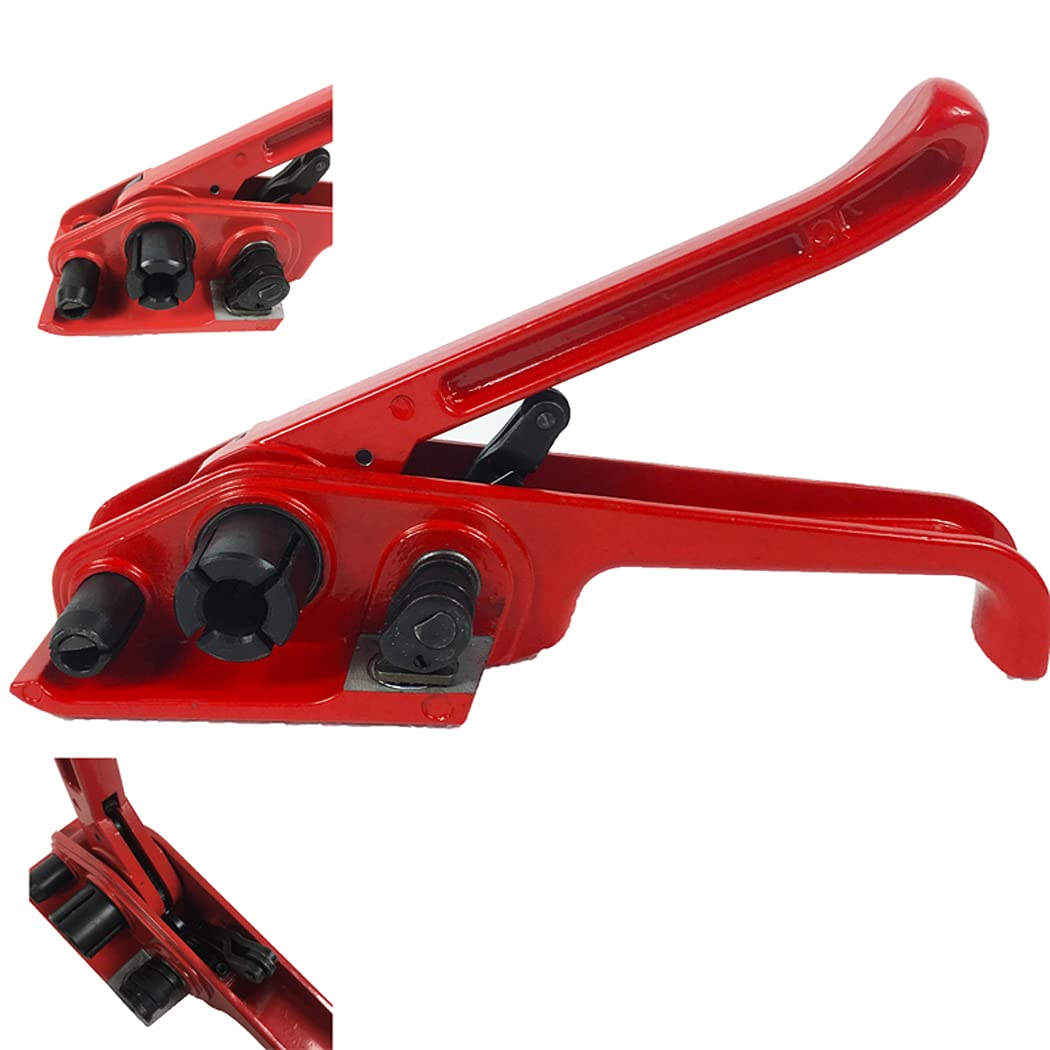 INTBUYING Manual Strapping Tensioner & Cutter Tool - Electric Heating Welding Strapping Sealer for PP Belt (220V) - Perfect for Packaging, Shipping & Warehouse Use