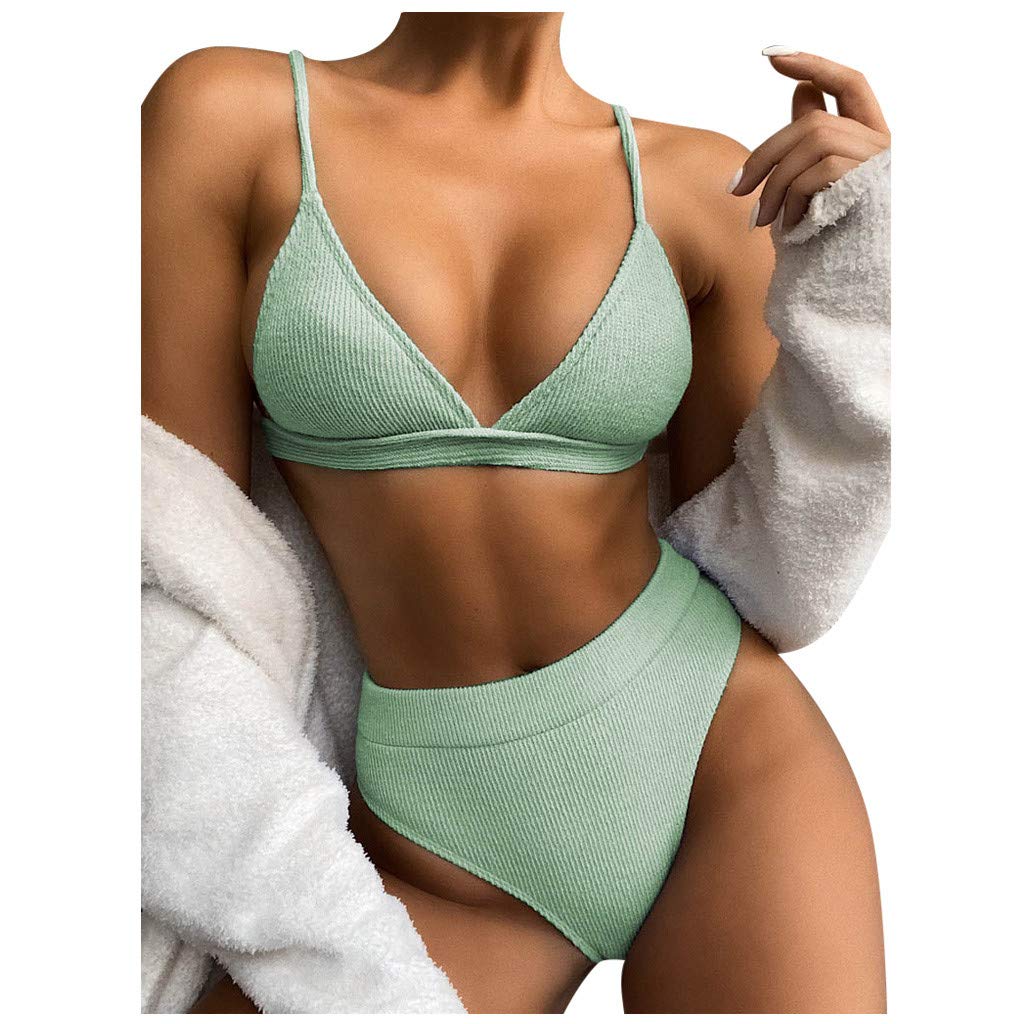 Women's Sexy Push-Up Bikini Set with Shorts - High Support Beachwear Swimsuit for Swimming, Sunbathing & Vacation