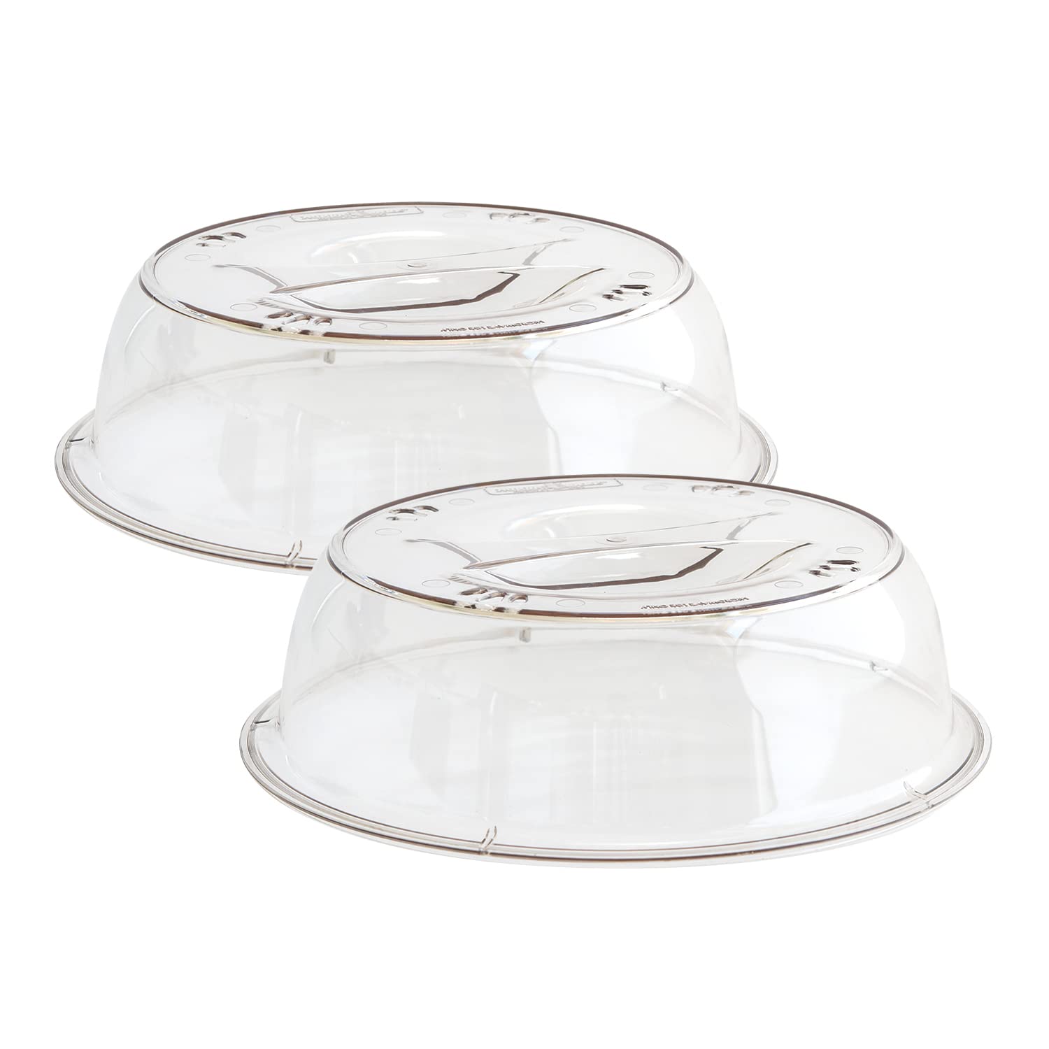 Nordic Ware Deluxe Microwave Cover - BPA-Free Plastic Splatter Guard for Microwave Oven - Clear Food Cover for Cooking, Reheating & Defrosting - Fits Most Microwave Sizes (12.5 Inch)