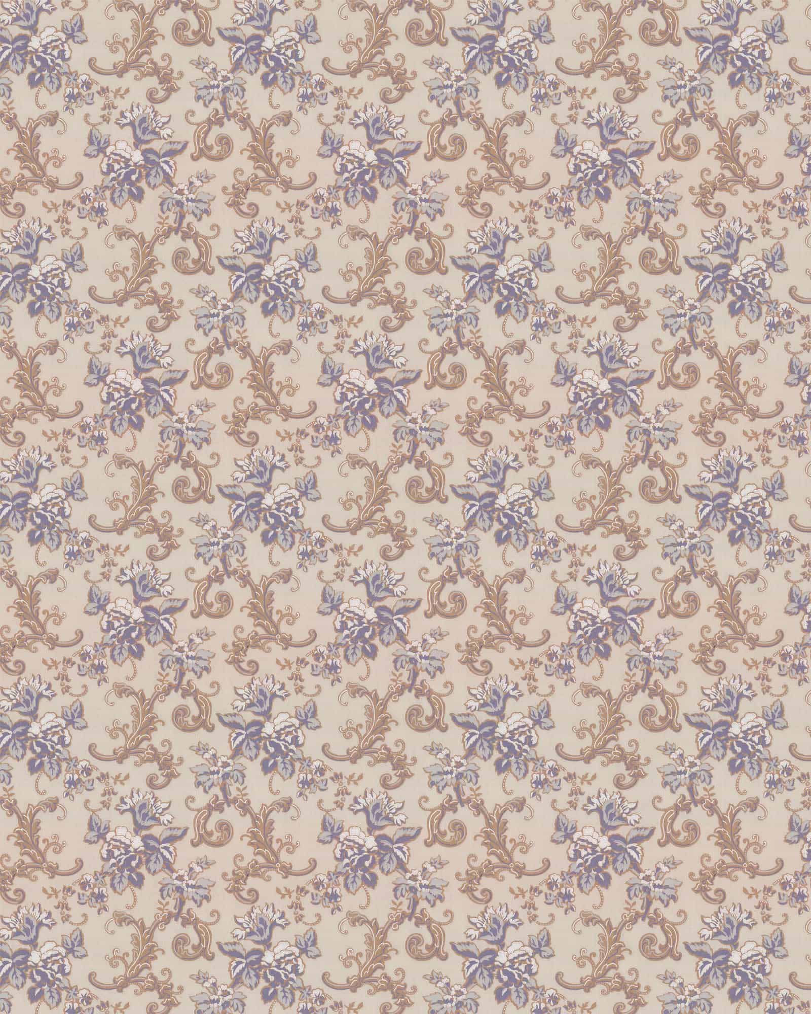 Lim & Handtryck Wallpaper Hovdala Flower Grey/Light Blue - Scandinavian Floral Design for Living Room & Bedroom Decor