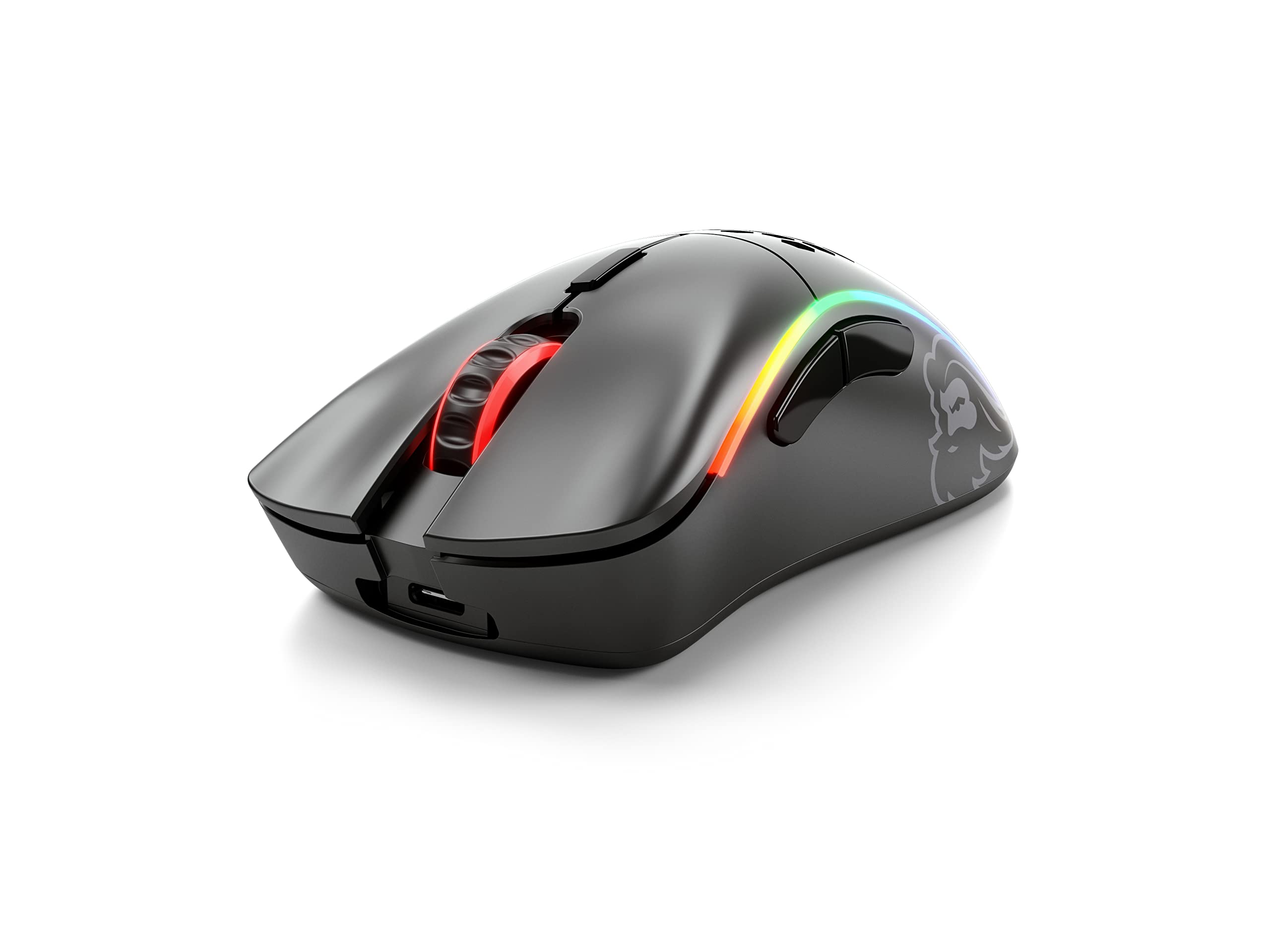 Glorious Model D- Wireless Gaming Mouse - 67g Ultra Lightweight, Ergonomic RGB Mouse with Matte Black Finish (Renewed) - Perfect for FPS, MOBA & Esports Gaming