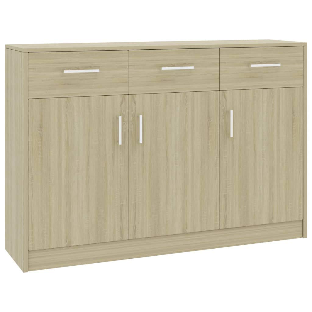 ZQQLVOO Floor Lockers & Decorative Cabinets - Sonoma Oak Sideboard 43.3x11.8x29.5 Inches for Living Room, Bedroom, Home Office, Kitchen & Hallway | Chipboard Storage Cabinet for Home Organization & Display