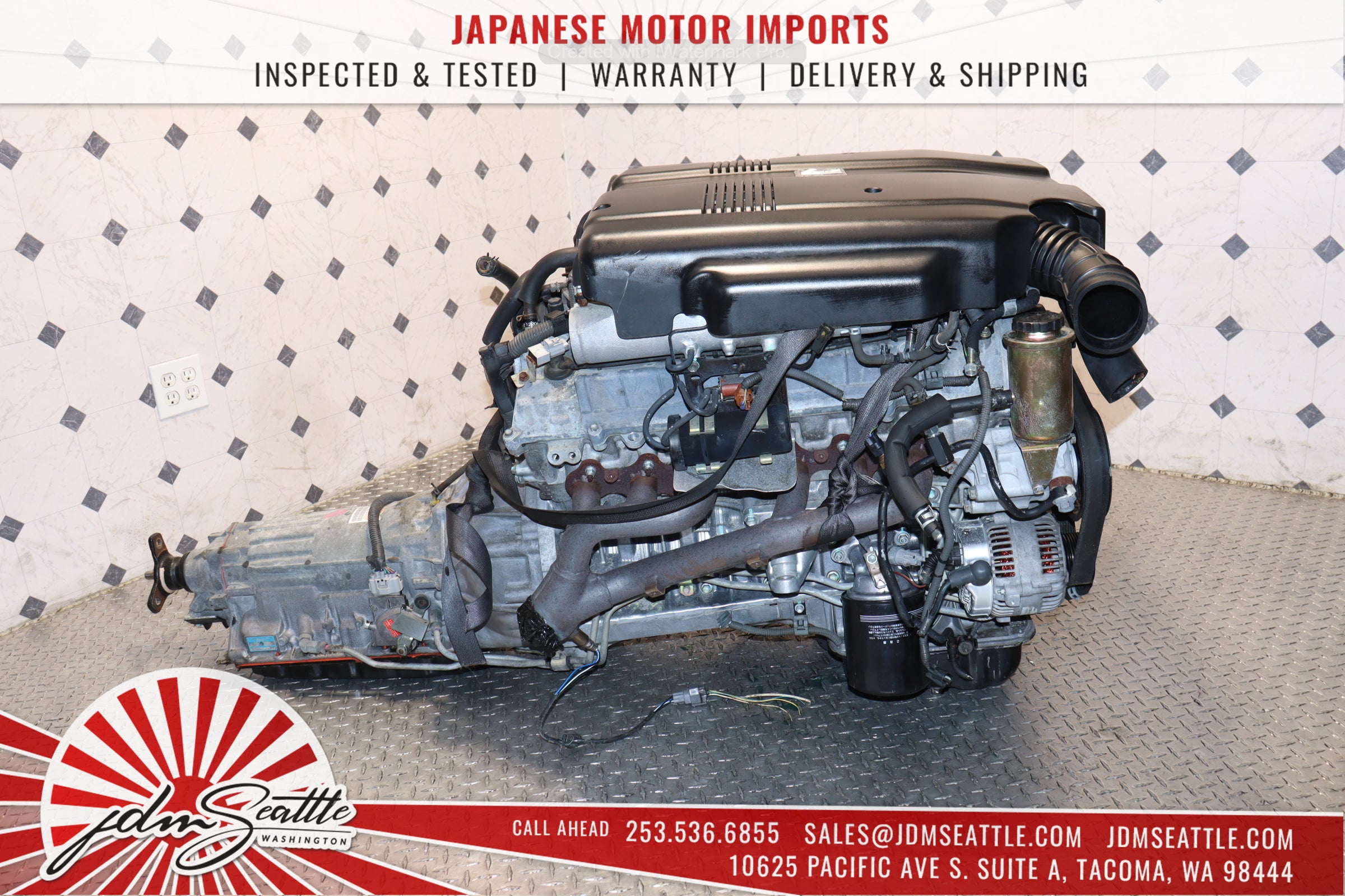 1GZ FE 5.0L V12 Engine & Transmission - Compatible with Toyota Century & JDM Supra - High Performance Replacement for Classic Japanese Cars - Perfect for Engine Swap & Restoration Projects