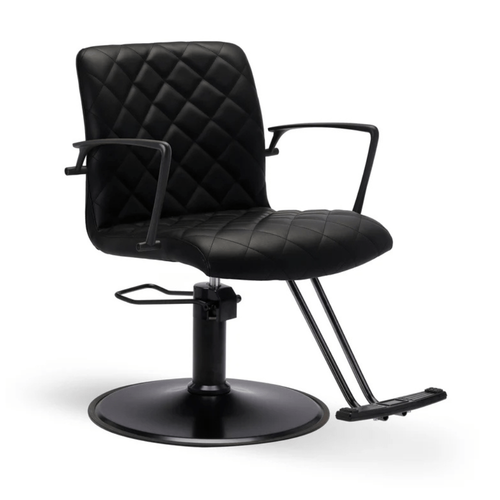 Lanvain Spence Salon Styling Chair 259B - Professional Hydraulic Hairdressing Chair for Barber Shops & Beauty Salons - Adjustable Height & Swivel Base for Comfortable Styling