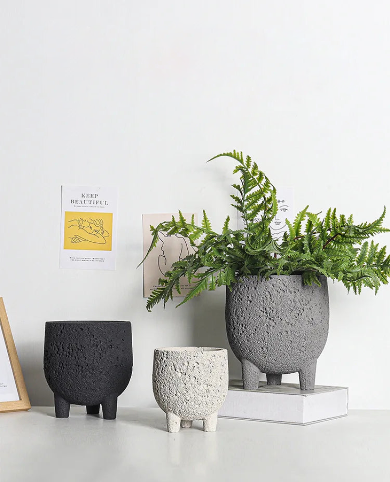 Natural Lava Rock Planter for Succulents & Air Plants - Handcrafted Volcanic Stone Pot for Home & Office Decor - Perfect for Indoor Gardens, Terrariums, and Zen Spaces