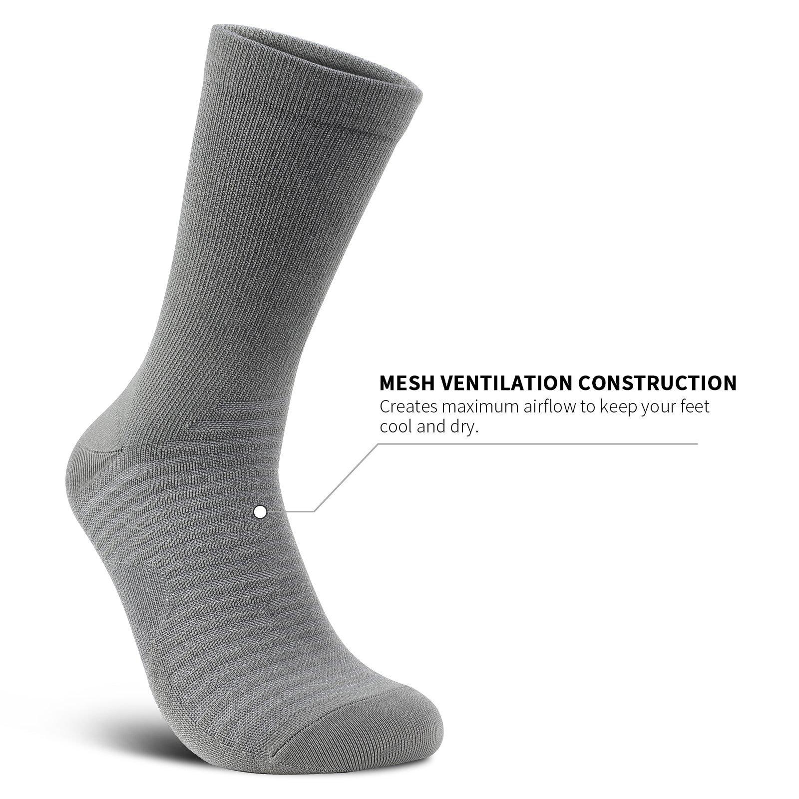 GECKOMAN x PAPLUS Athletic Crew Socks for Men & Women - Breathable Performance Running Socks for Sports, Gym & Daily Wear