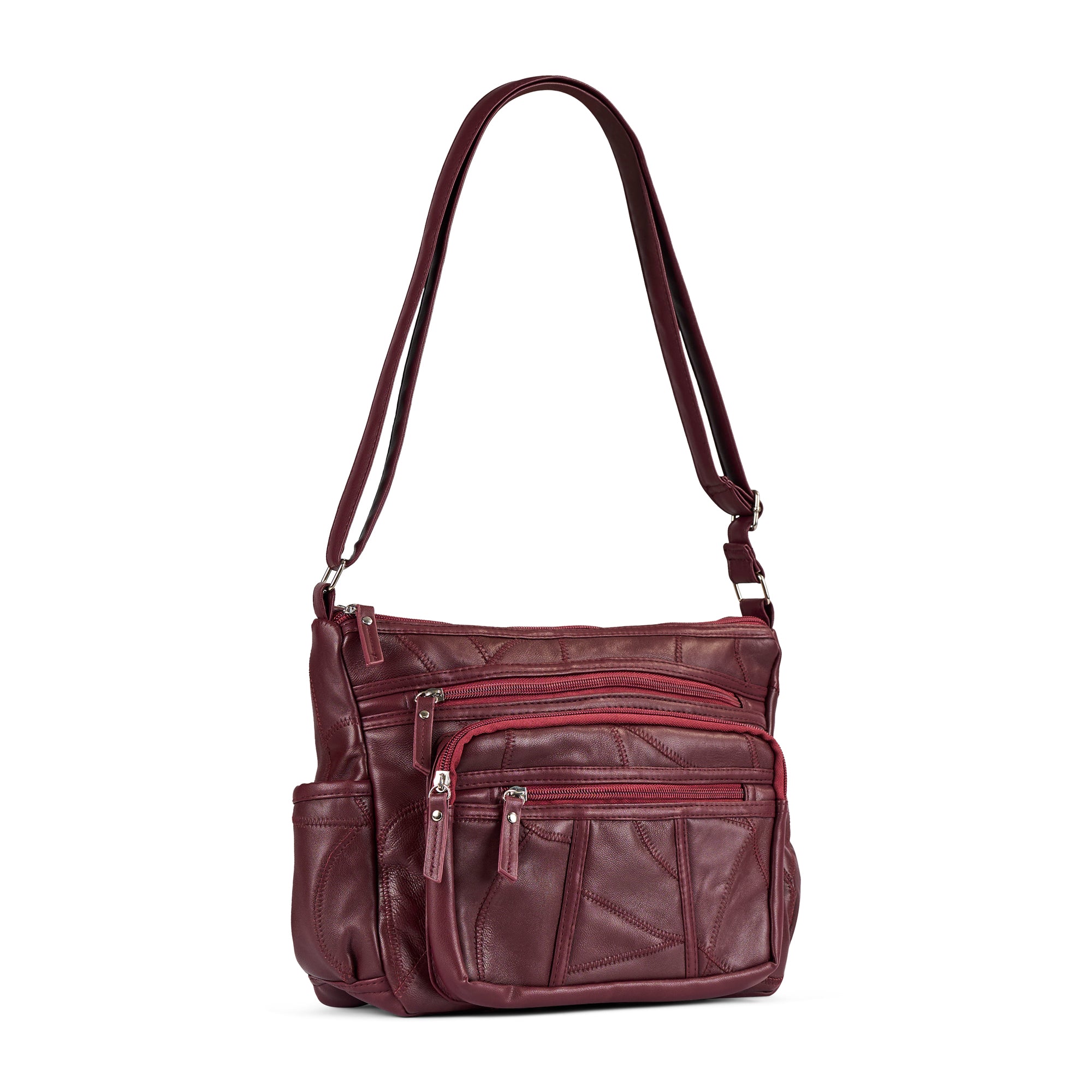 RFID Blocking Leather Crossbody Bag for Women - Anti-Theft Travel Purse for Everyday Use, Shopping & Commuting