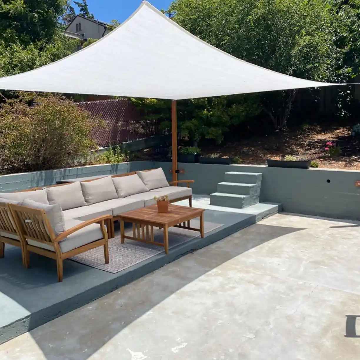 20' x 16' Rectangle Sun Shade Sail - UV Protection Outdoor Canopy for Patio, Garden, Pool & Backyard - Waterproof & Durable Shade Cloth for Sun Shelter