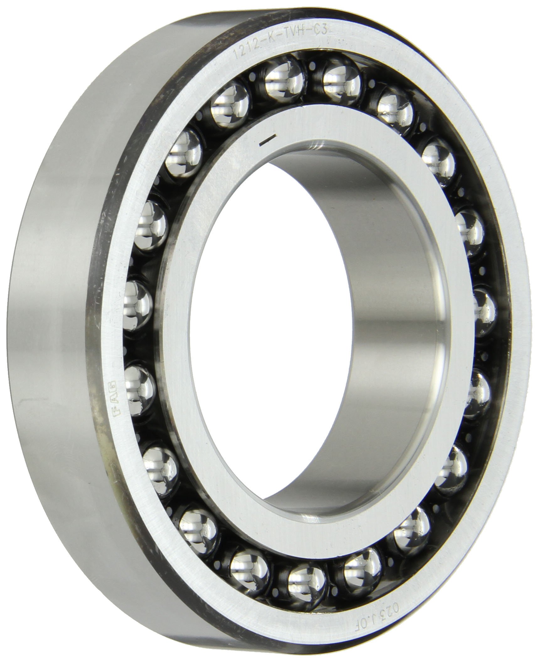 1212K-TV-C3 Double Row Self-Aligning Ball Bearing - Open Type, Tapered Bore, Nylon Cage, C3 Clearance (60x110x22mm) - Metric Size for High Speed Applications up to 6700 RPM - Ideal for Industrial Machinery, Conveyors, and Agricultural Equipment