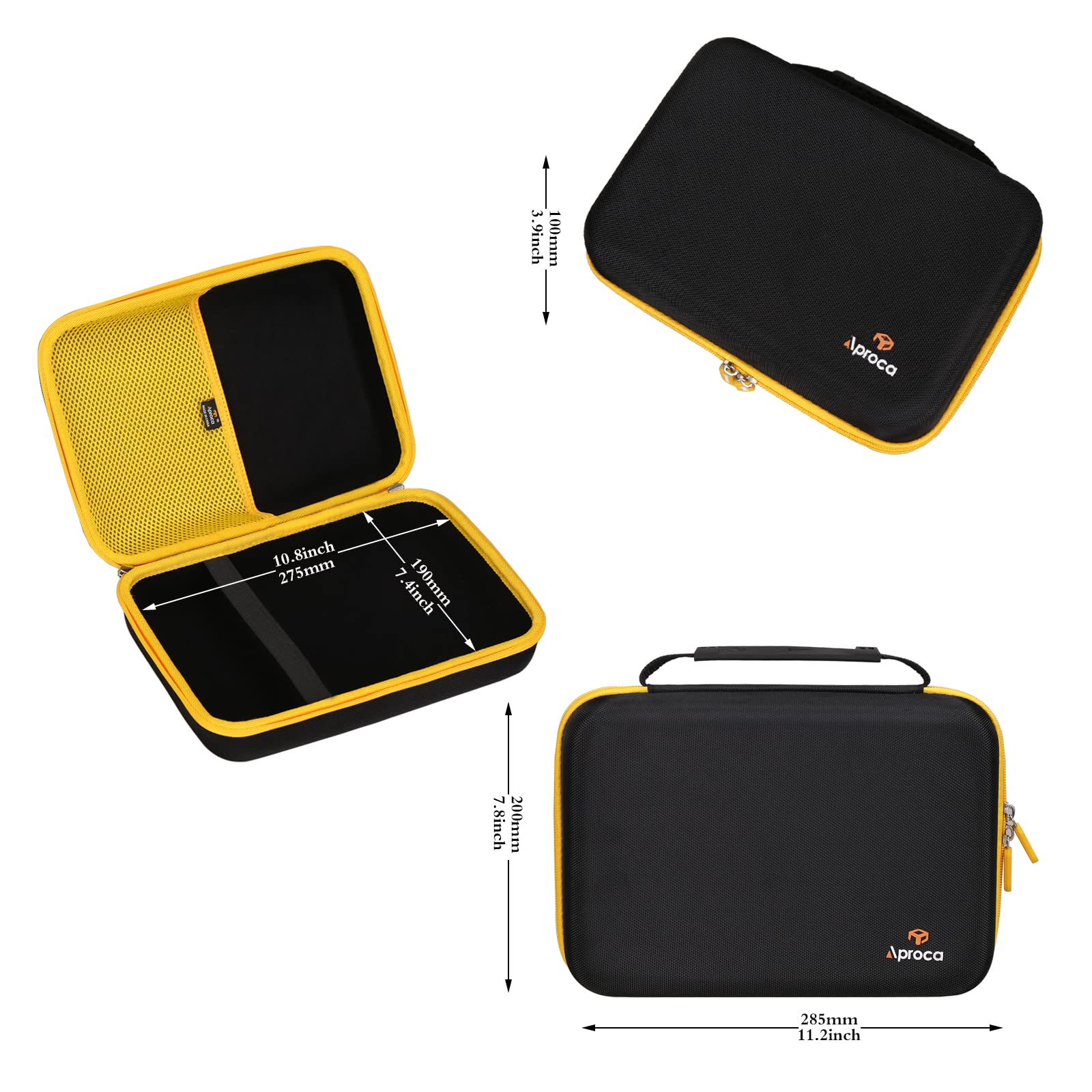 Aproca Durable Travel Storage Case for Powools Portable Tire Inflator & Air Compressor - Compact Organizer for Car, Bike, RV & Camping Accessories