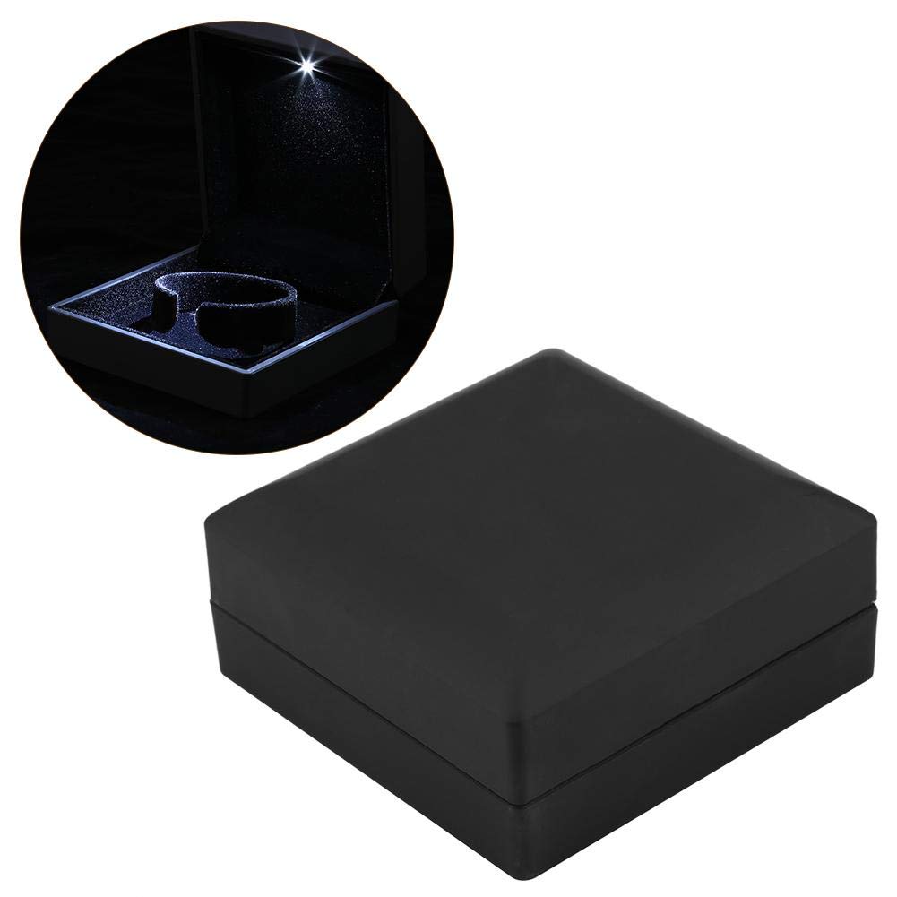 LED Illuminated Jewelry Gift Box - Premium Ring, Pendant, Bracelet & Necklace Display Case with Elegant Wedding Storage (3-Pack) | Perfect for Bridal Showers, Anniversary Gifts & Jewelry Store Displays