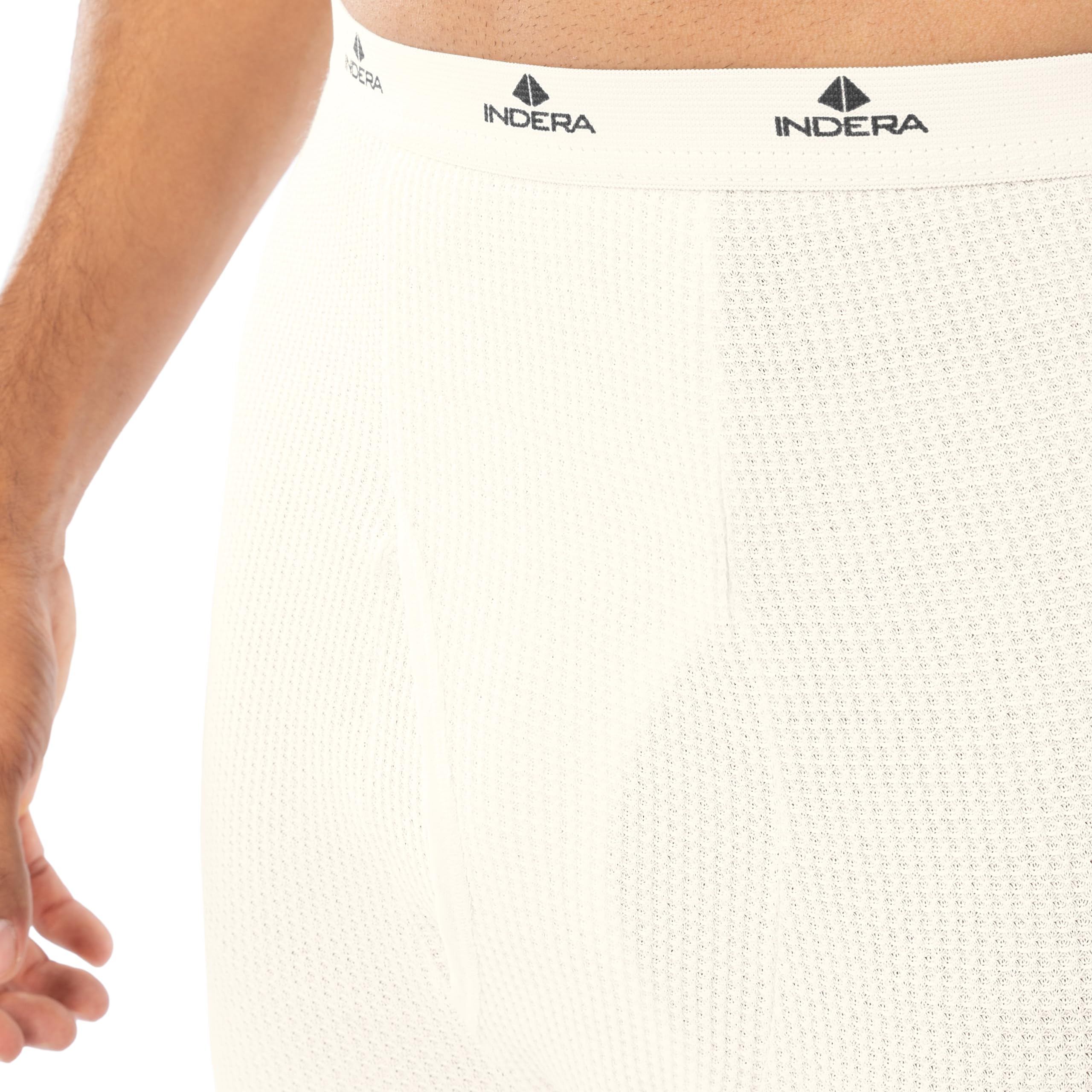 Indera Men's Thermal Underwear Set - Waffle Knit Long Johns for Cold Weather, Base Layer for Winter, Hiking & Outdoor Activities