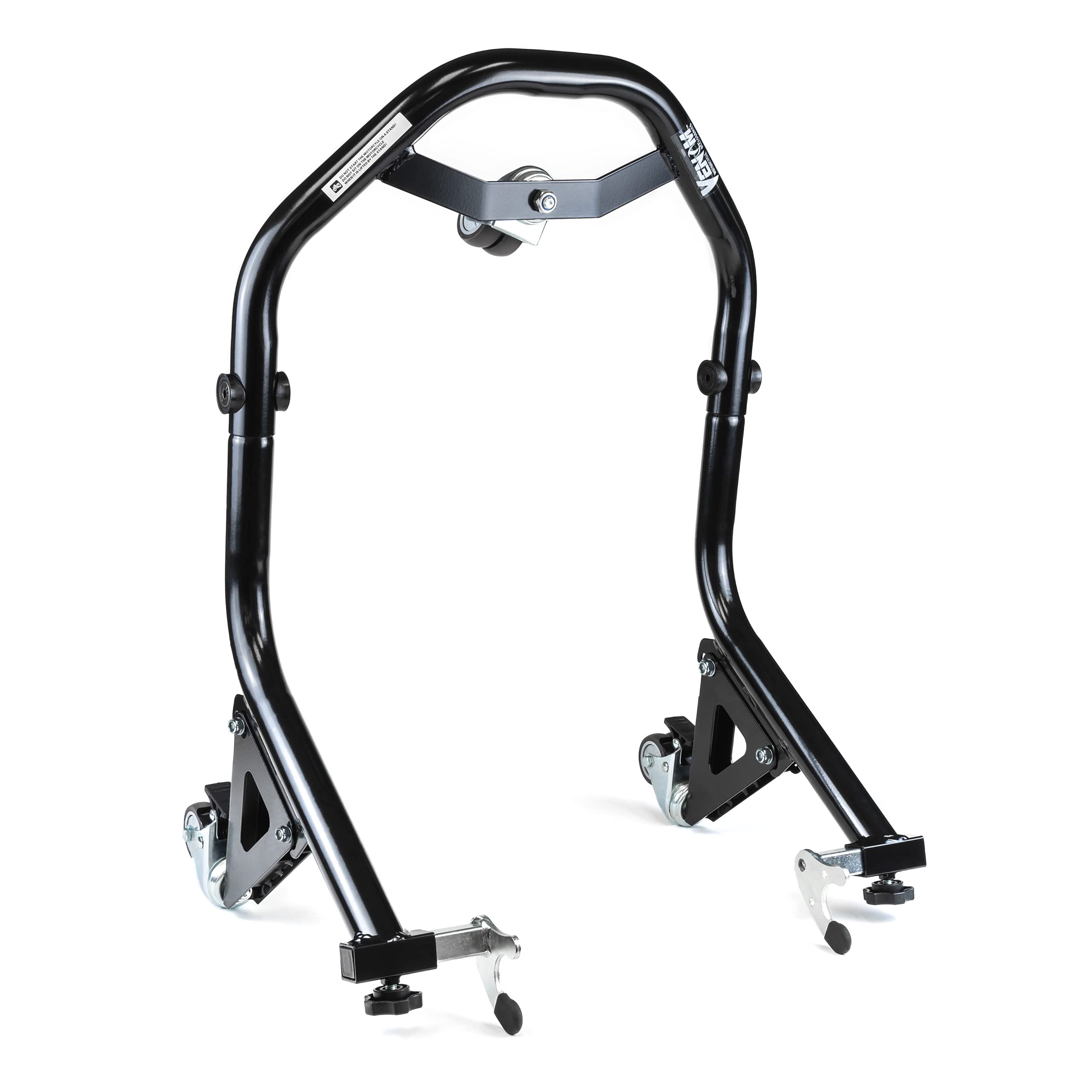 Venom Dolly Stand Rear Motorcycle Wheel Lift Jack with Spool Attachments - Black - Fits 2009-2017 Triumph Street Triple R - Perfect for Garage Maintenance & Bike Storage