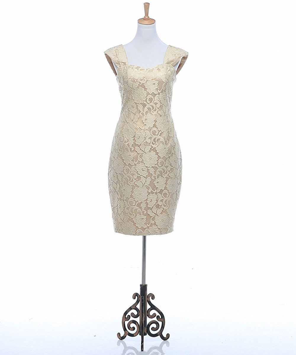 Elegant 3/4 Sleeve Lace Chiffon Mother of the Bride Dress - Gold Formal Evening Gown Size 26W for Weddings, Parties & Special Occasions