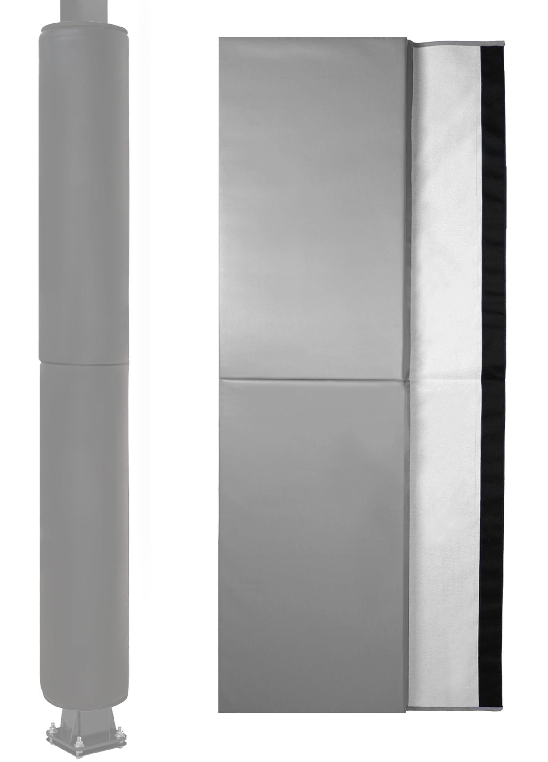 6 Feet Tall Round & Square Pole Pads - 2