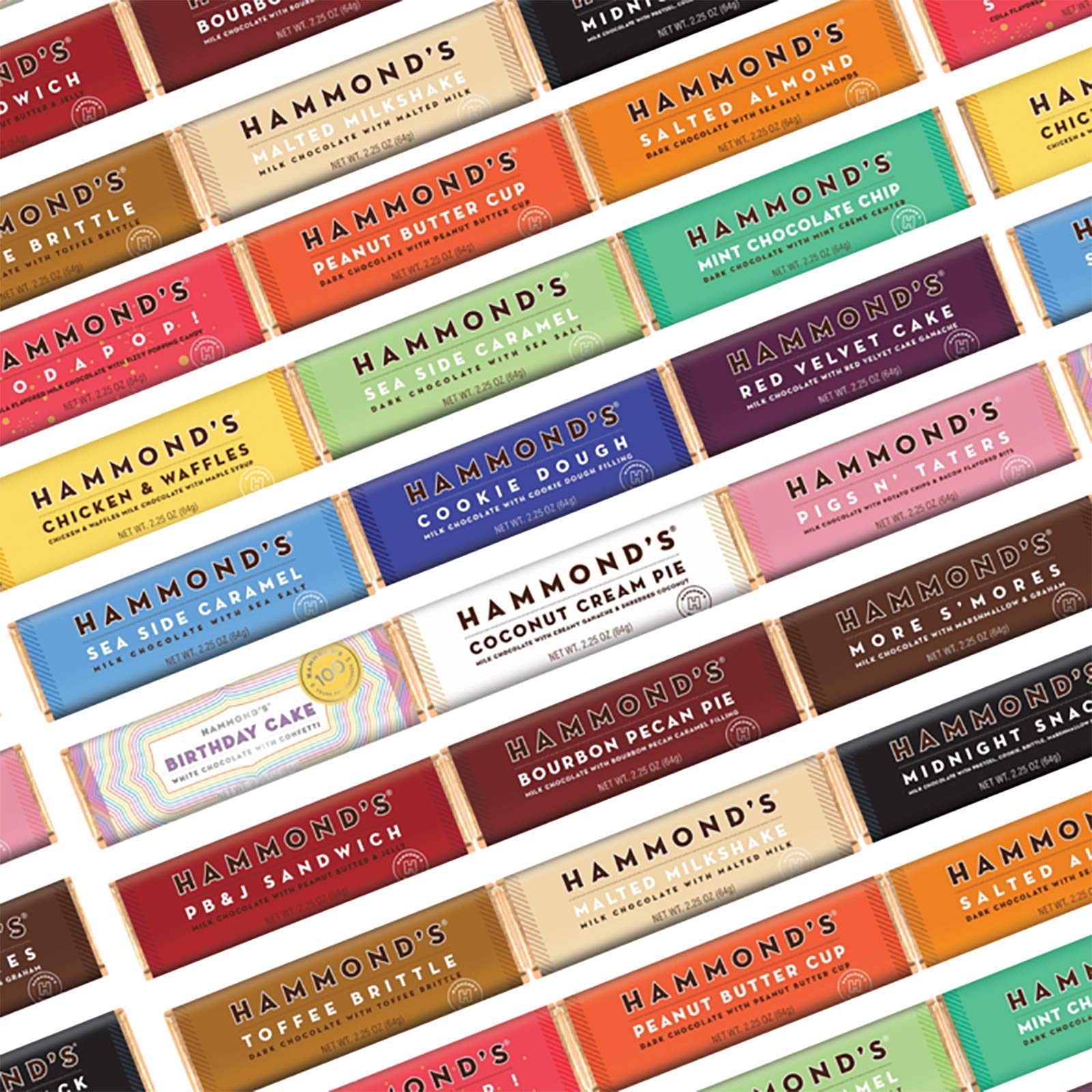 Hammond's Candies Gourmet Chocolate Bars - Coconut Cream Pie Flavor | Premium Milk Chocolate with Ganache & Shredded Coconut | Kosher Certified | Handmade in USA | 5-Pack | Perfect for Gifts, Parties & Dessert Lovers
