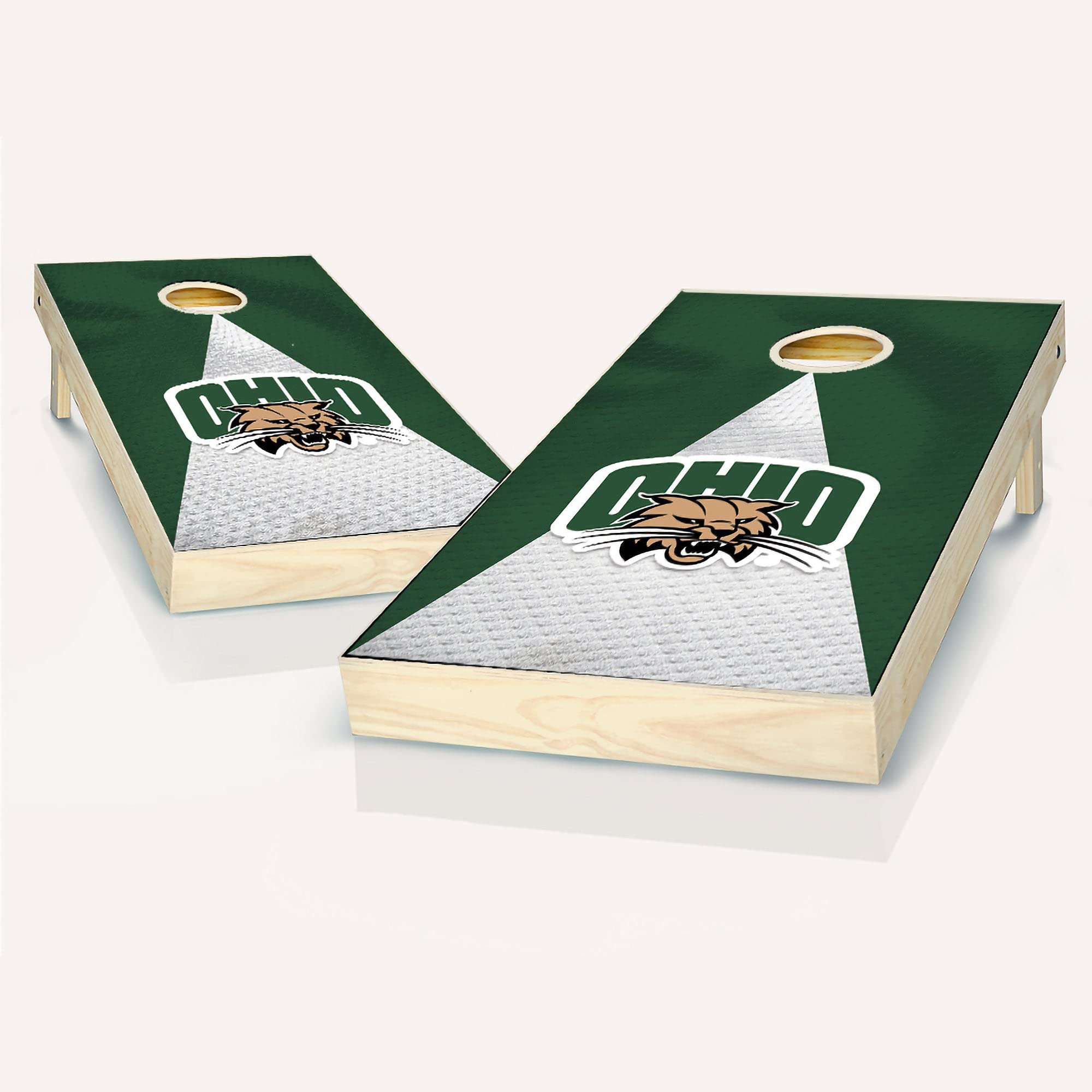 Ohio Cornhole Game Set - 2 Premium Wooden Boards & 8 Bean Bags for Outdoor Tailgating, Backyard Parties, and Family Gatherings