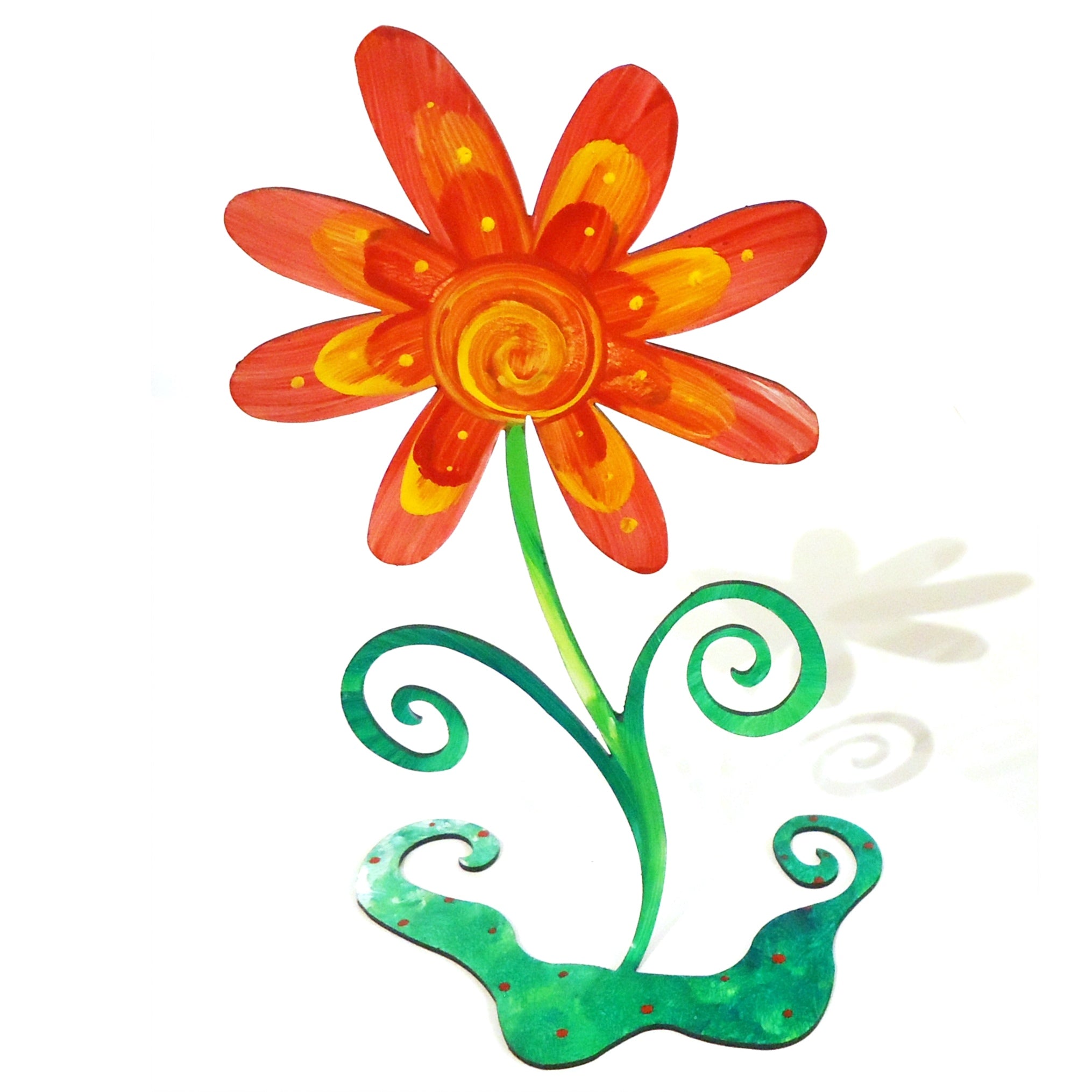 Medium Flower Photo Holder - Umbrella Red for Home Decor, Office Desk, and Wedding Centerpieces | Perfect for Displaying Pictures, Cards, and Memories