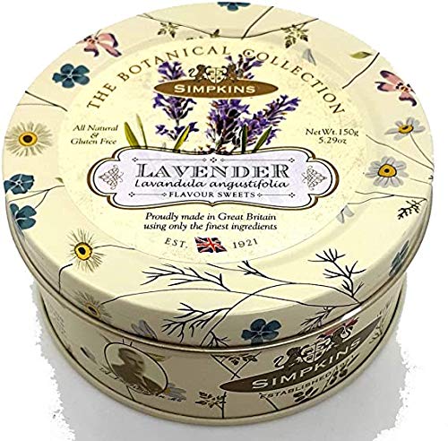 Simpkins Botanical Collection - Lavender Travel Candy 150g - Organic Relaxing Treat for Stress Relief, Perfect for Road Trips & Flights