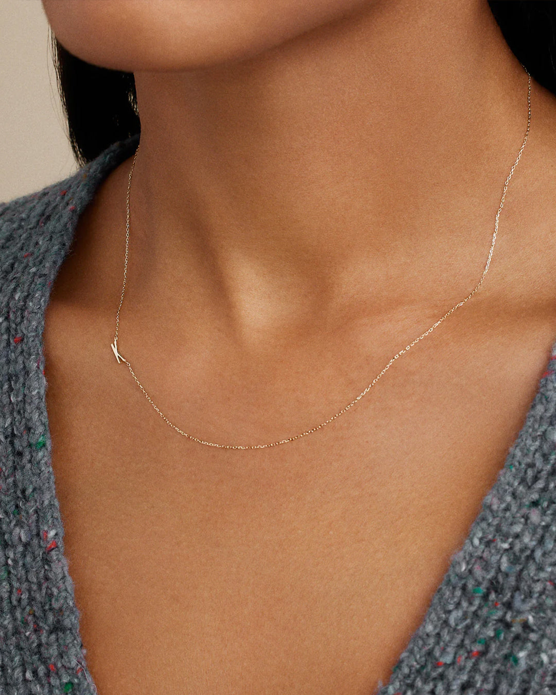14K Gold Alphabet Necklace - Personalized Initial Pendant Jewelry for Women - Perfect for Gifts, Birthdays & Everyday Elegance
