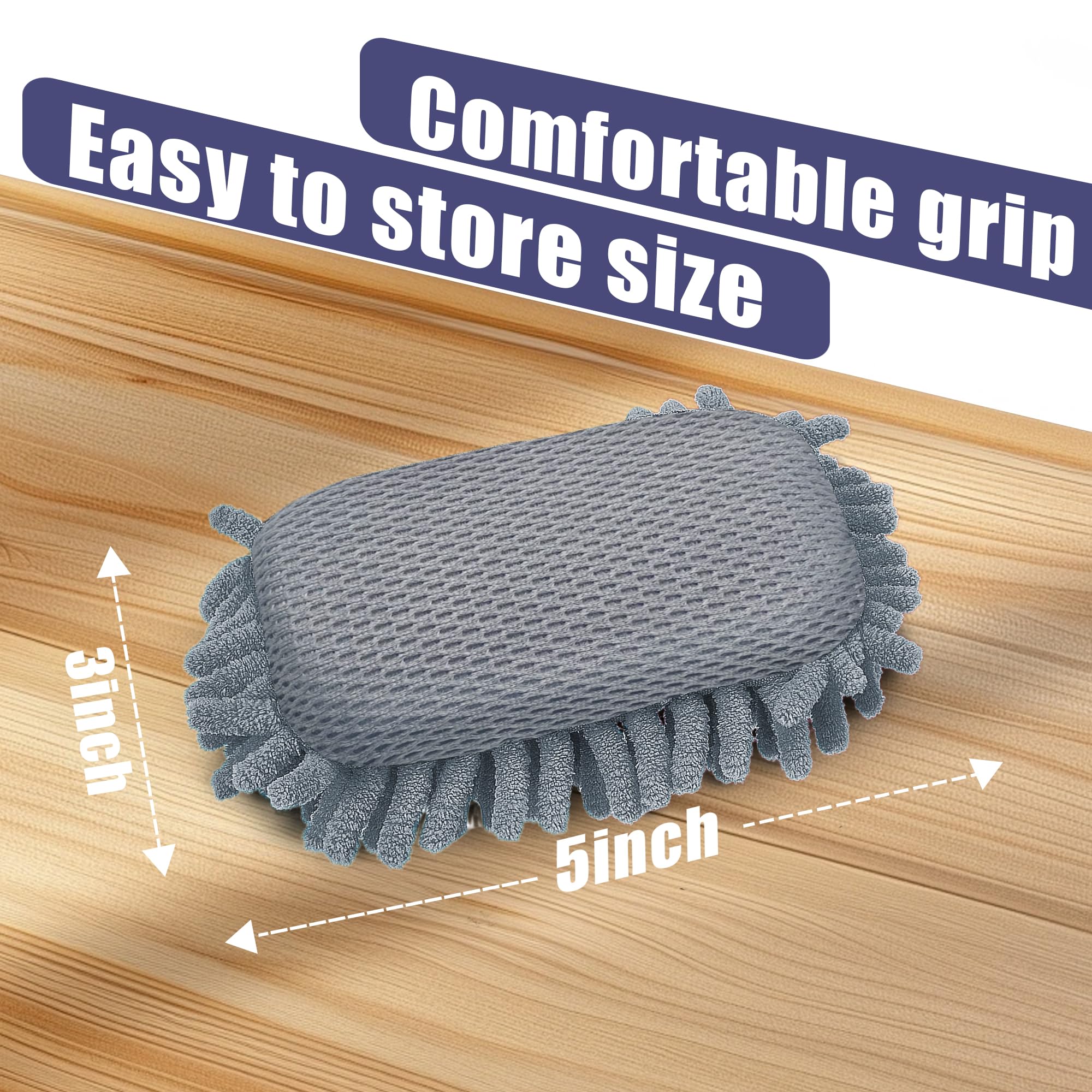 4 Pack Washable Microfiber Shag Whiteboard Erasers - Reusable Dry Erasers for Whiteboard Markers & Chalk - Perfect for Classroom, Office, Home & School Teacher Supplies - Ideal for Teachers, Students & Professionals in Meetings & Presentations