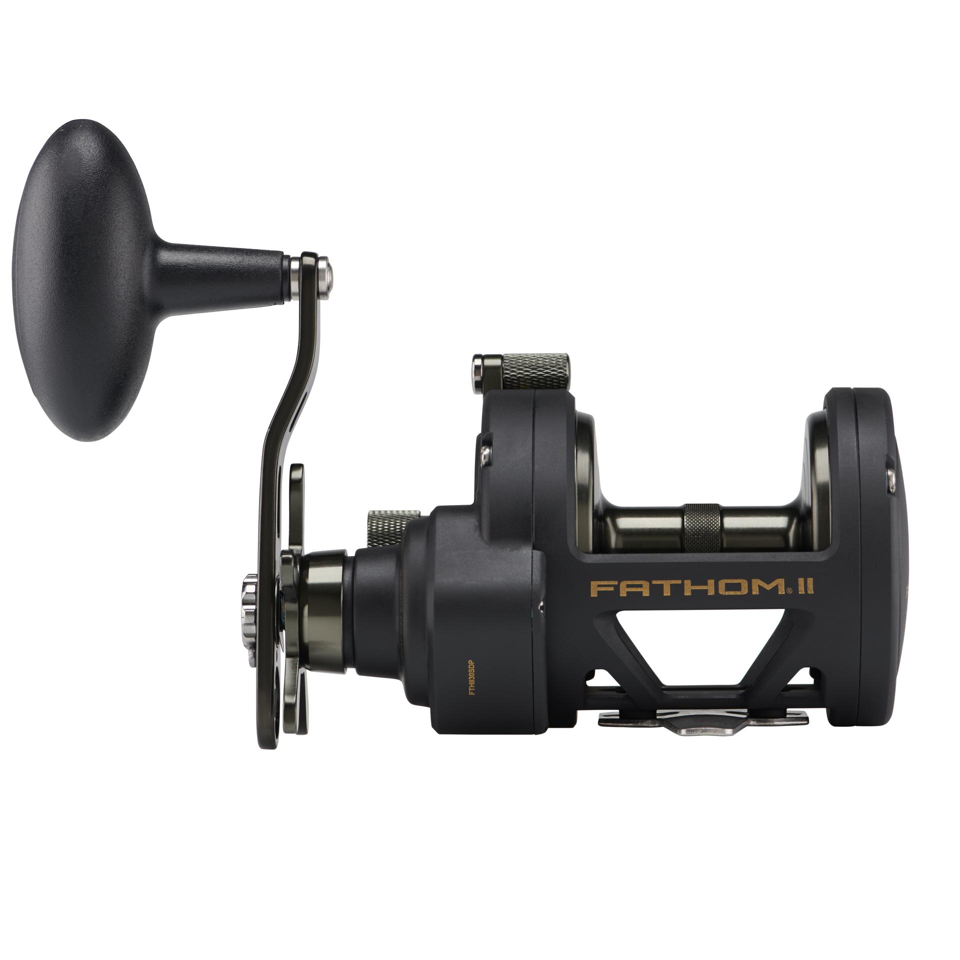 PENN Fathom™ II Star Drag Conventional Fishing Reel - Saltwater & Freshwater Fishing Gear for Offshore, Surf, and Boat Anglers